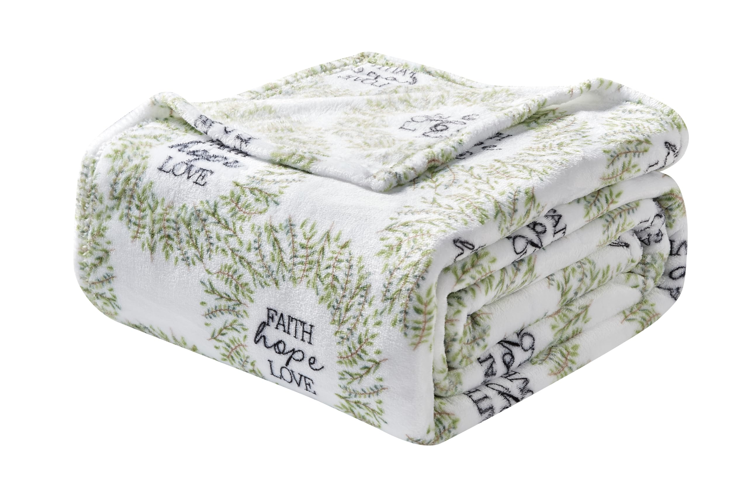 Faith, Hope, Love Home Décor Oversized Luxe Plush Throw Blanket - Best Buy Furniture