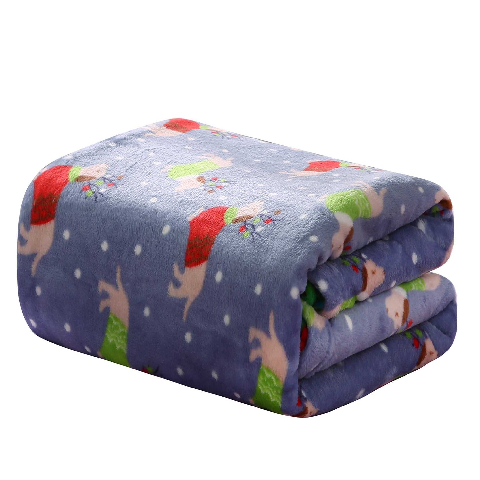 NobleHouse Velvet Touch Holiday Throw Fleece Blanket (50" x 60") - Best Buy Furniture