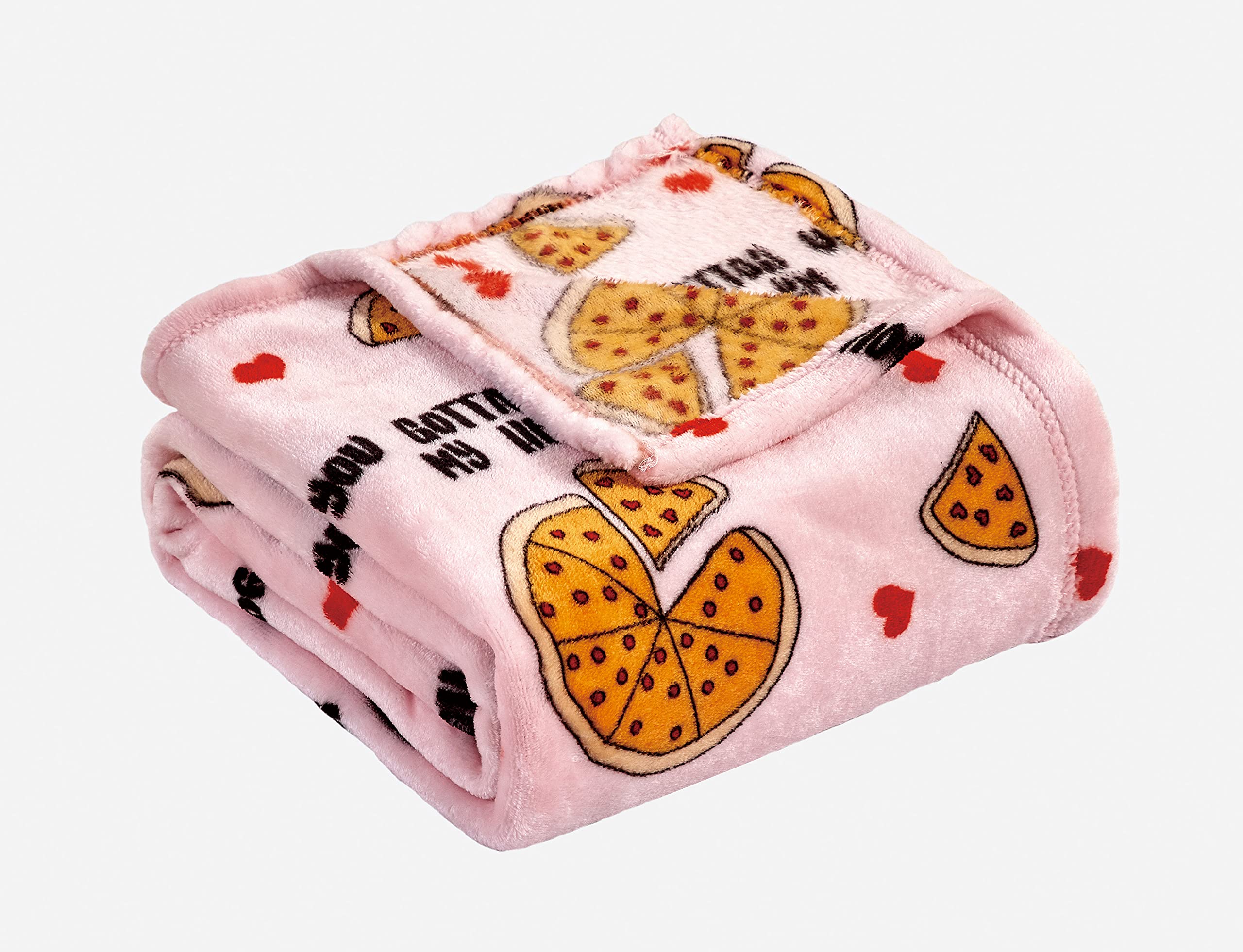 Decor&More Summertime Fun by Decor&More Extra Soft Throw Blanket (50 x 60) - Pizza My Heart - Best Buy Furniture