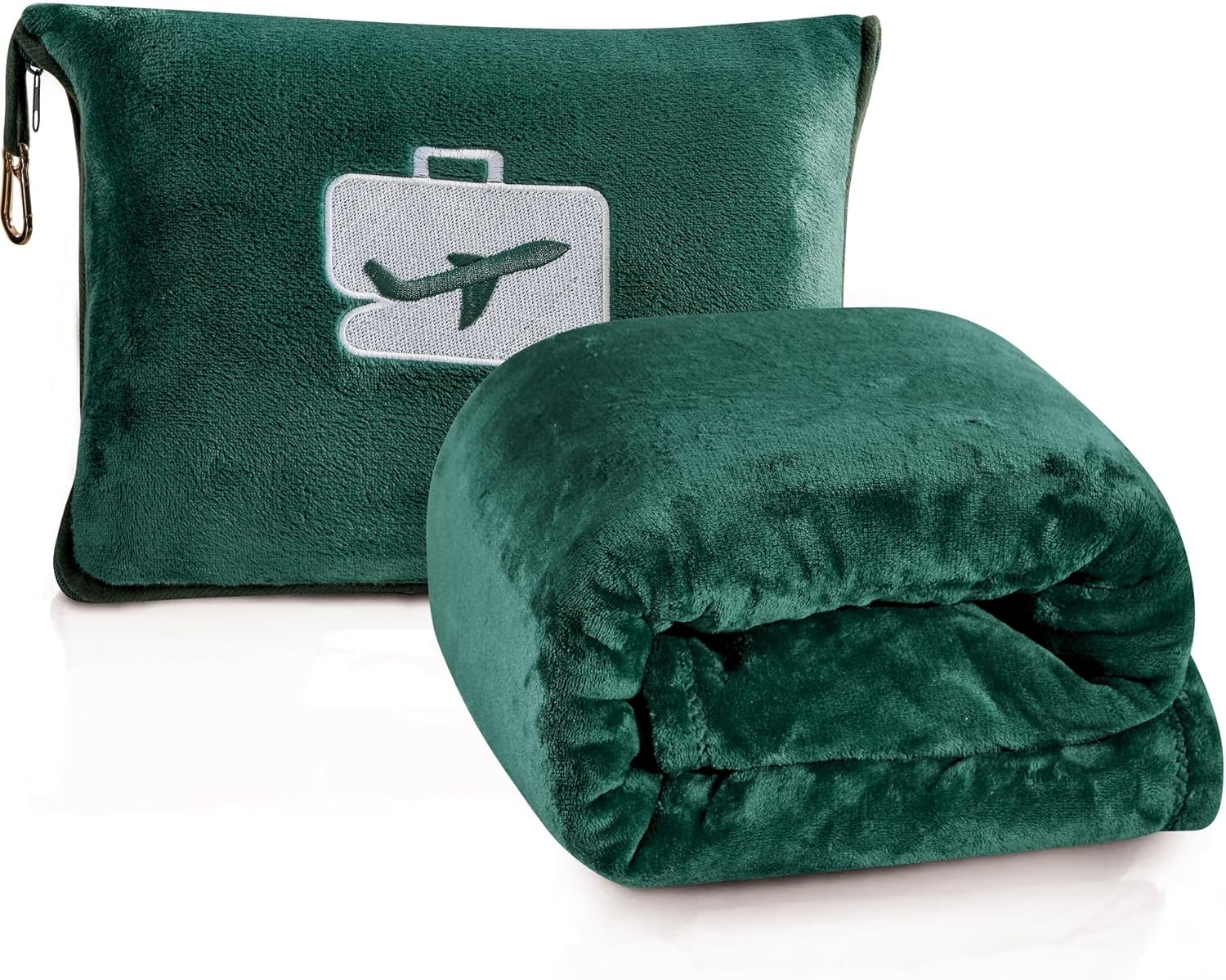 Comfort Fly Travel Blanket & Pillow – 2-in-1 Micro Plush Airplane Blanket with Carry Case (40" x 70") - Best Buy Furniture