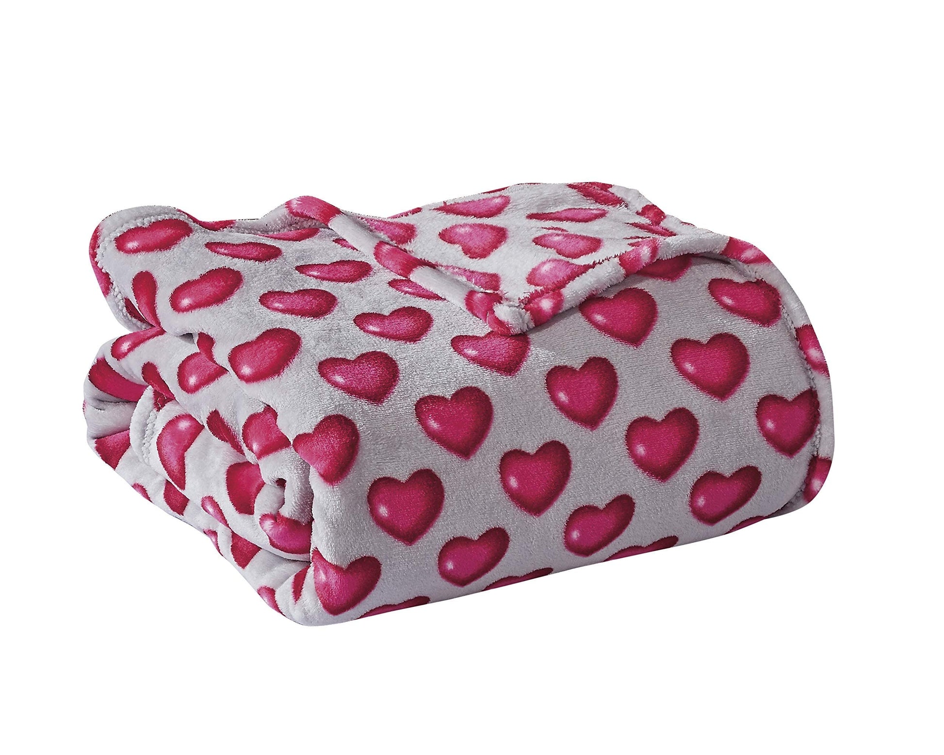 Decor&More Amor Eterno Be Mine Love Collection Valentine's Day Heart Ultra Plush Throw Blanket (50" x 60") - - Best Buy Furniture