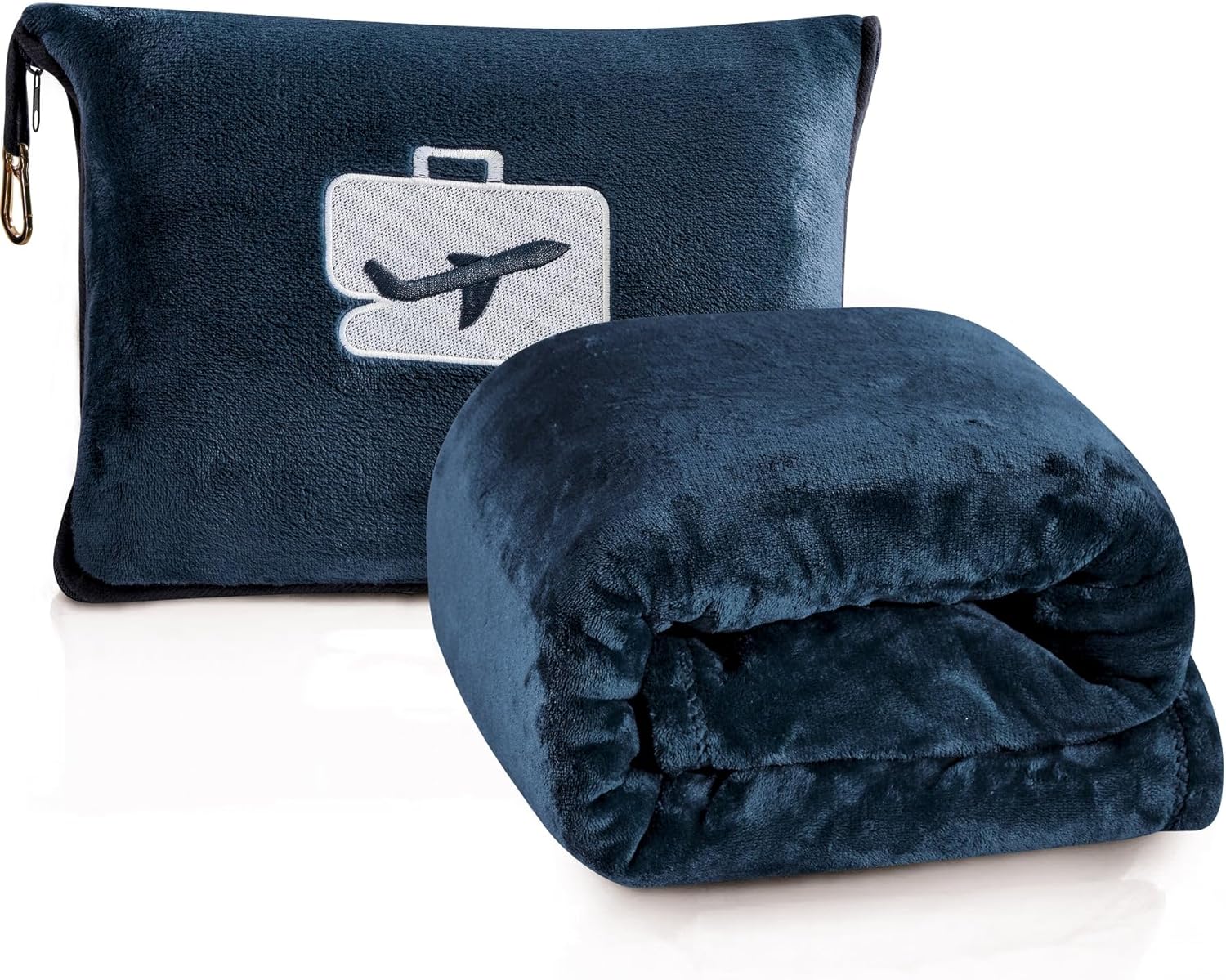 Comfort Fly Travel Blanket & Pillow – 2-in-1 Micro Plush Airplane Blanket with Carry Case (40" x 70") - Best Buy Furniture