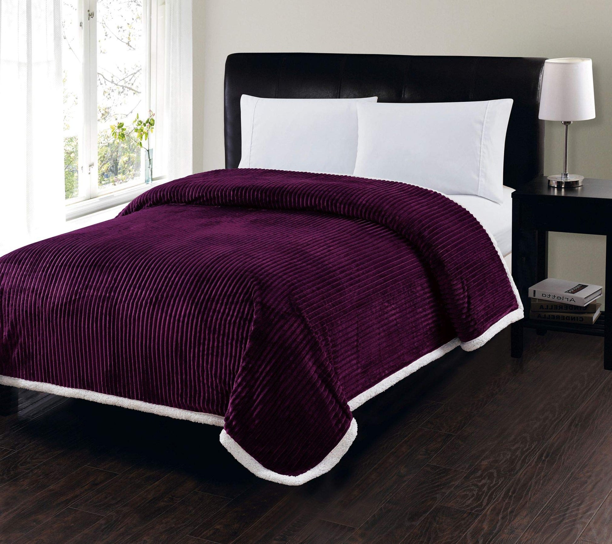 Decor&More Home Essentials Corduroy Sherpa Blanket - Best Buy Furniture