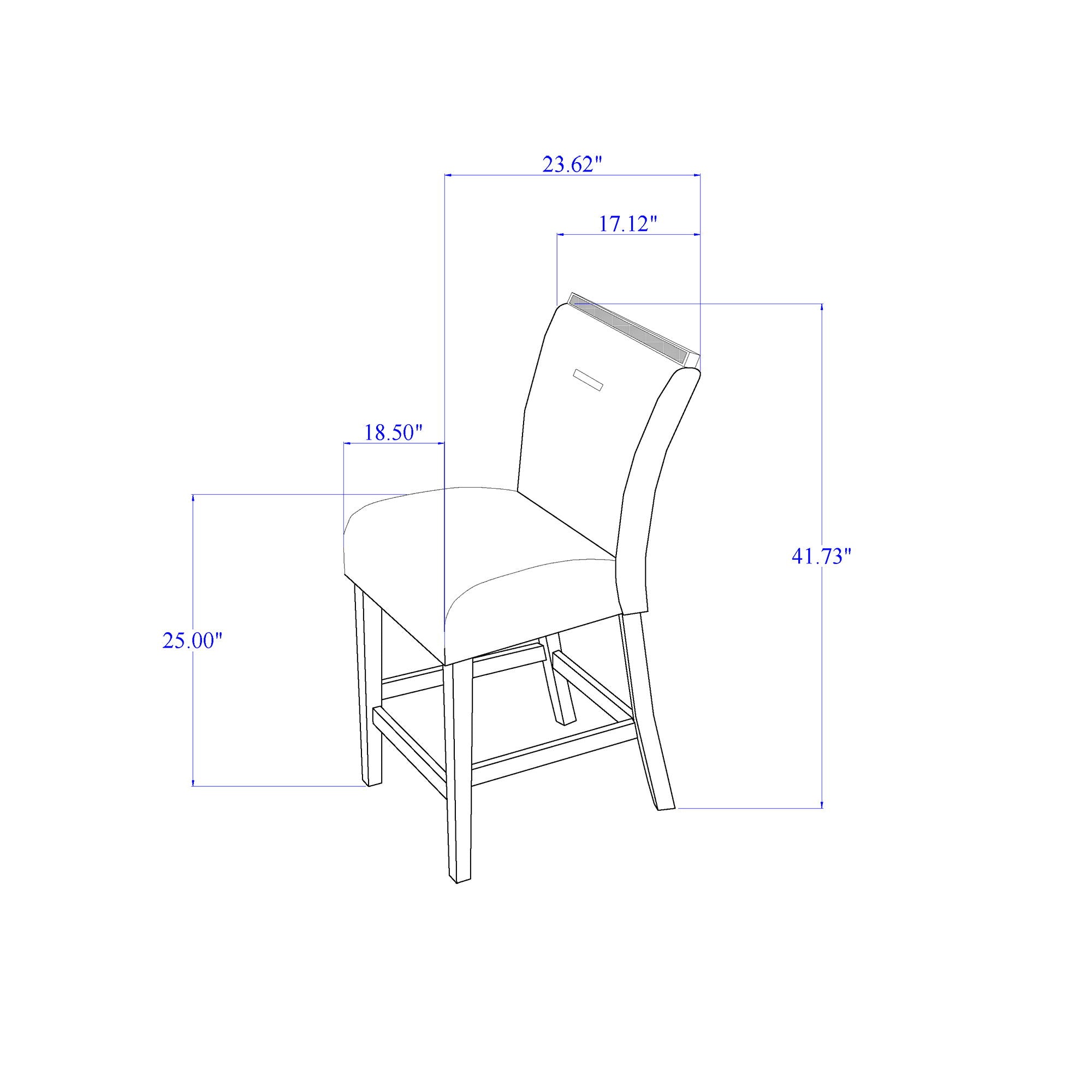 Ariya - 5 Pieces Bar Table And Bar Stool Set
