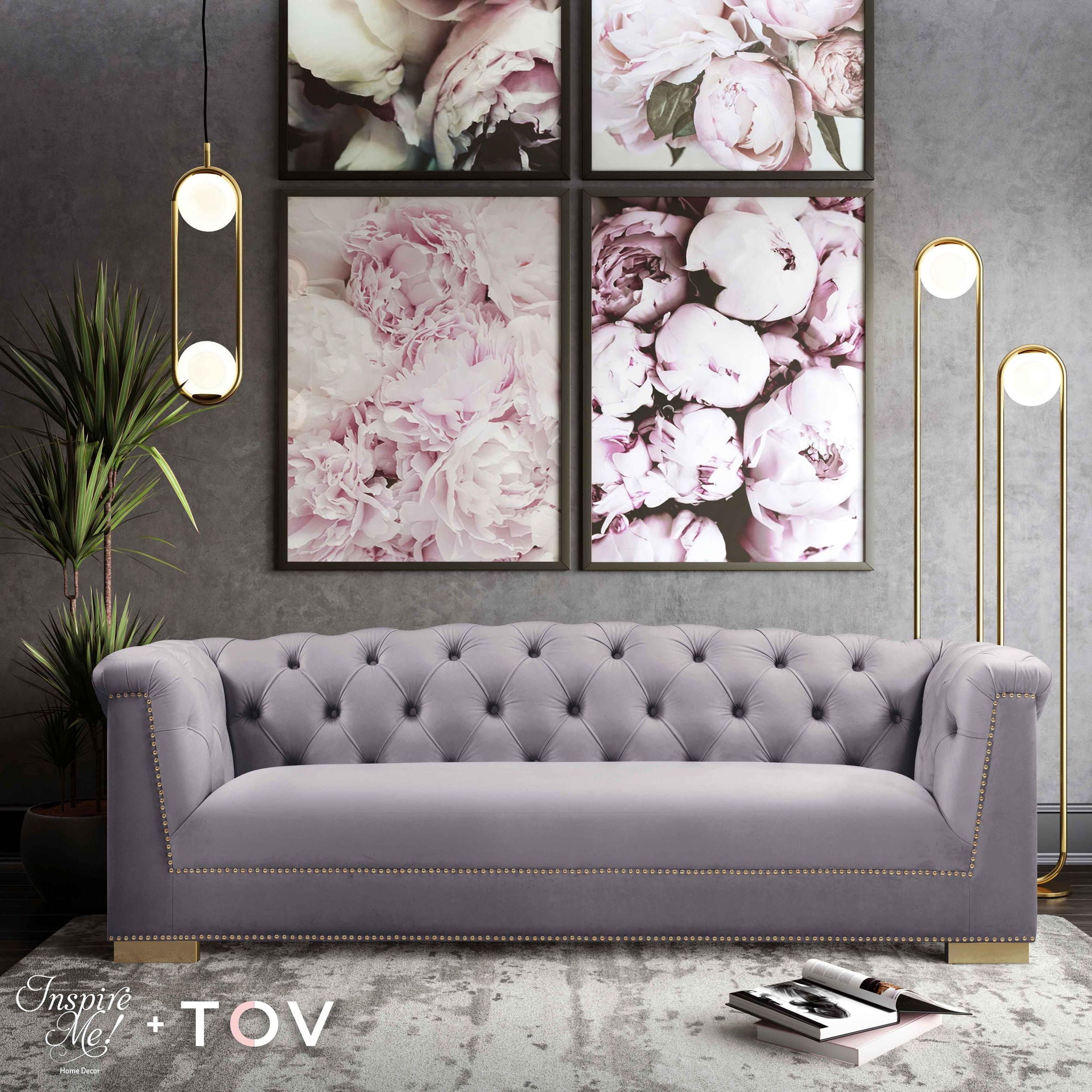 Farah - Velvet Sofa