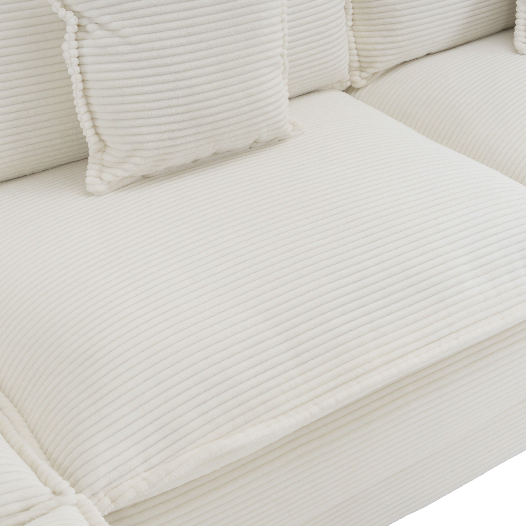 Modern Modular Sectional Sofa With Side Storage Pockets For Living Room