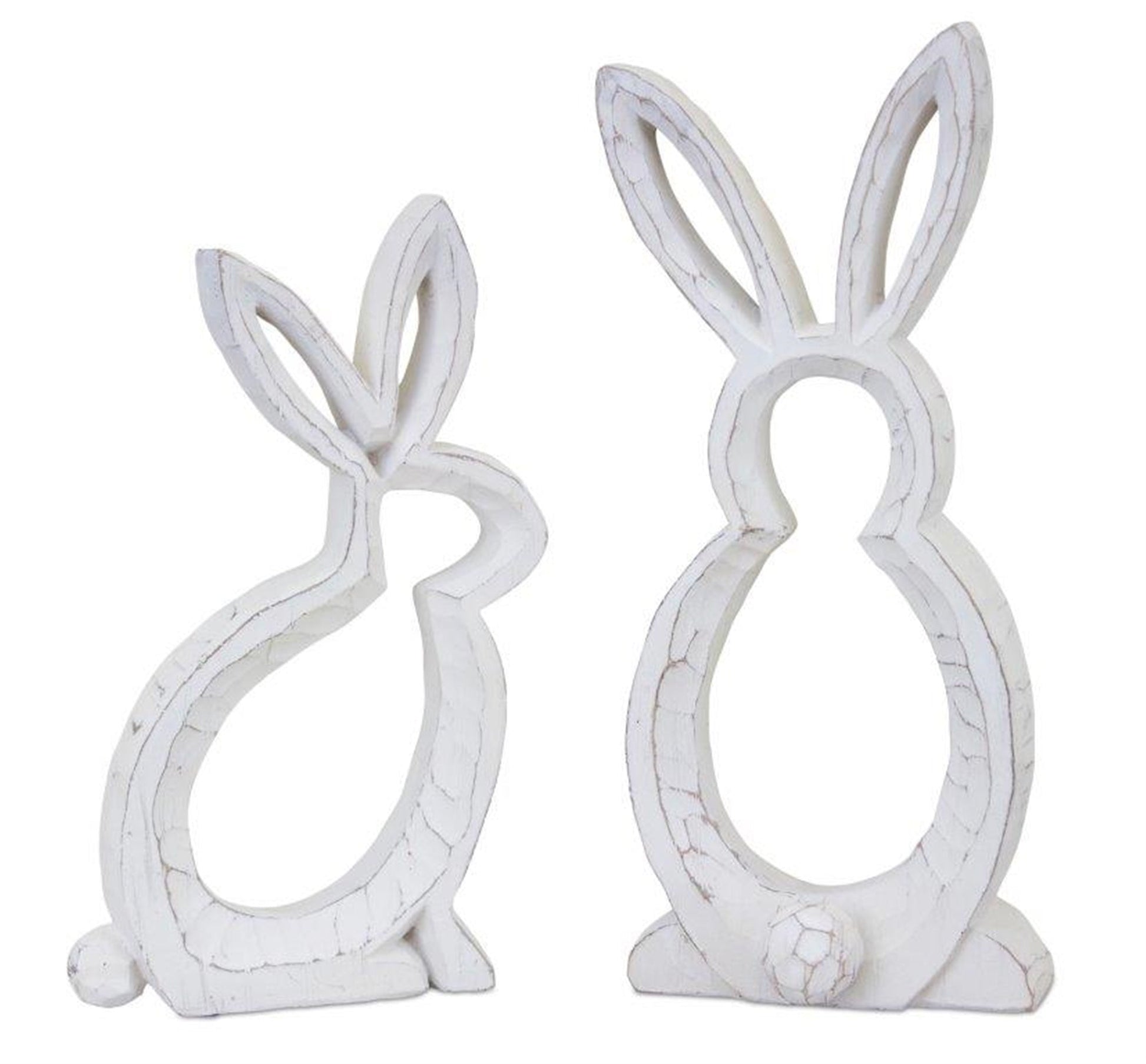 Carved-Stone-Bunny-Outline-Decor-(Set-of-2)-Easter-Decor