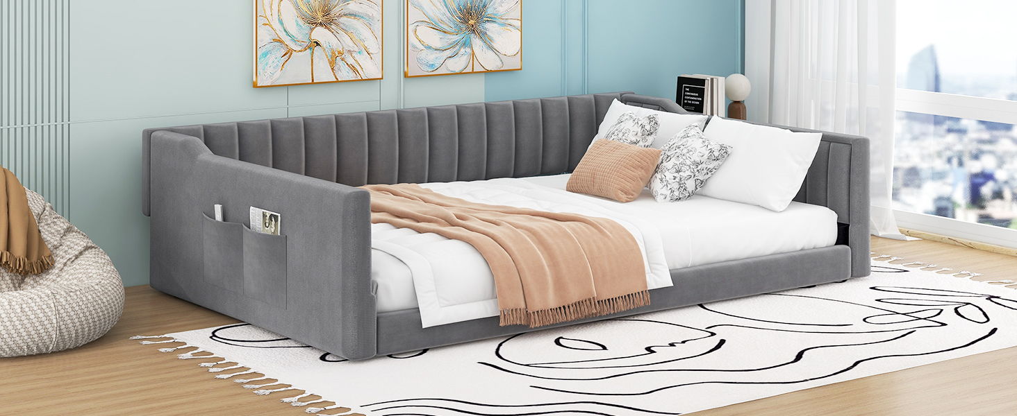 Daybed With Side Storage Pocket