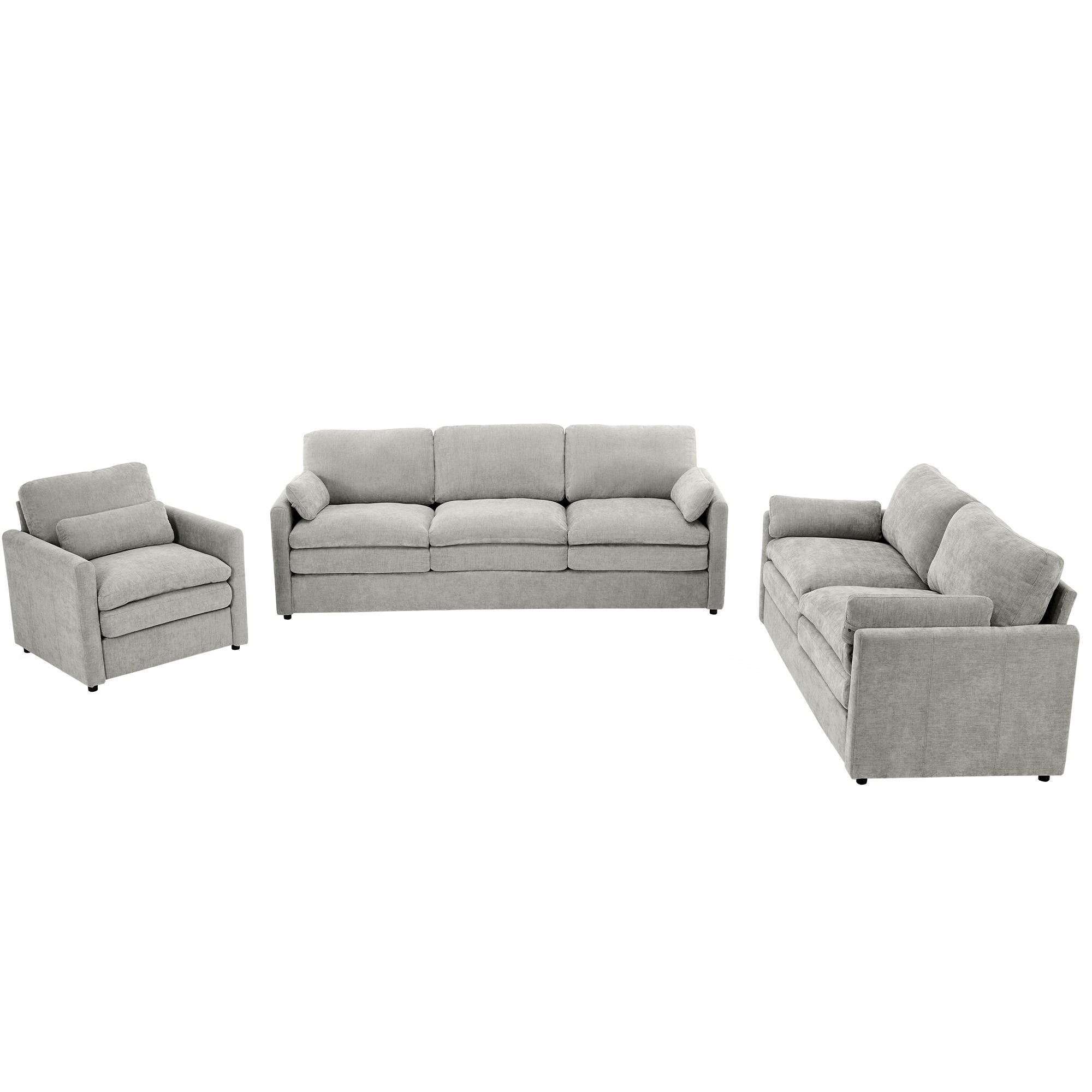 Cozy Sofa Set Oversized Comfy Cloud Sofa With Double Cushion