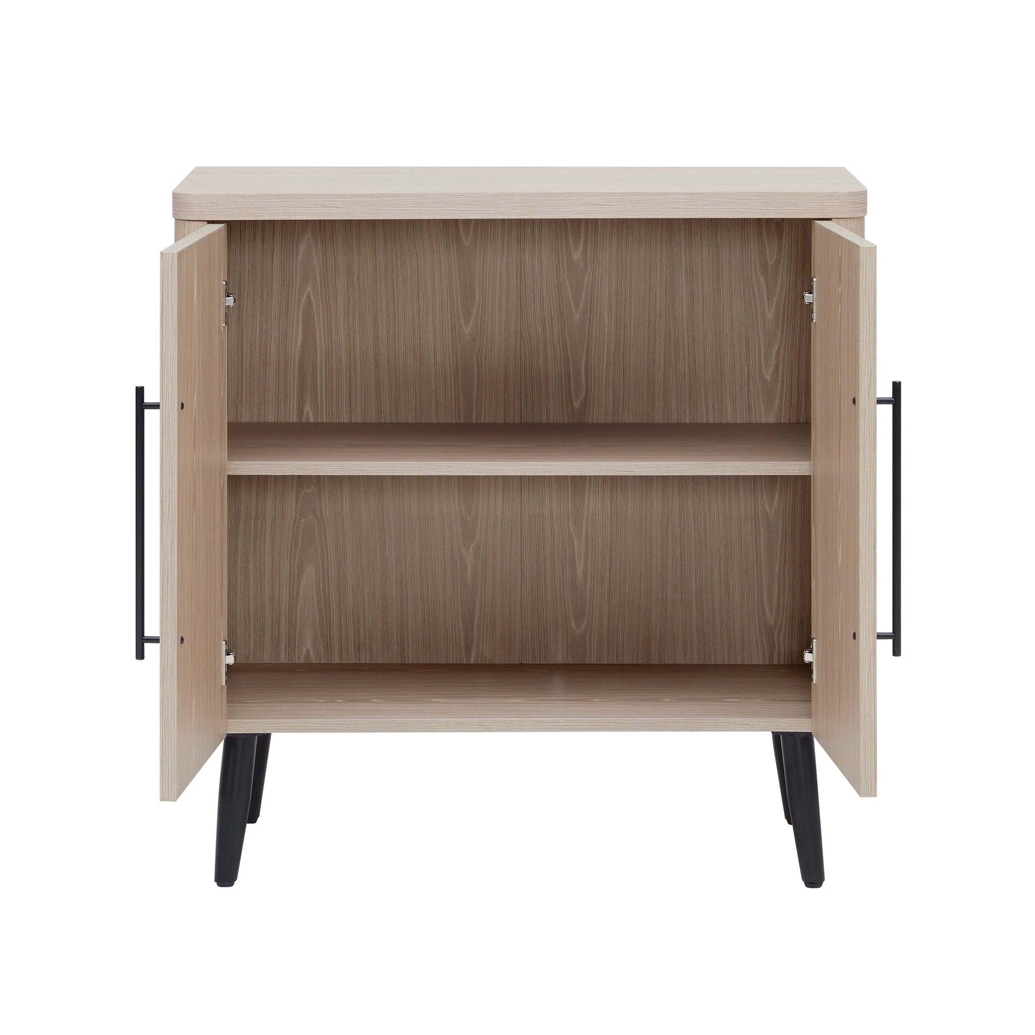 Jodie - Fluted Accent Cabinet - Oak