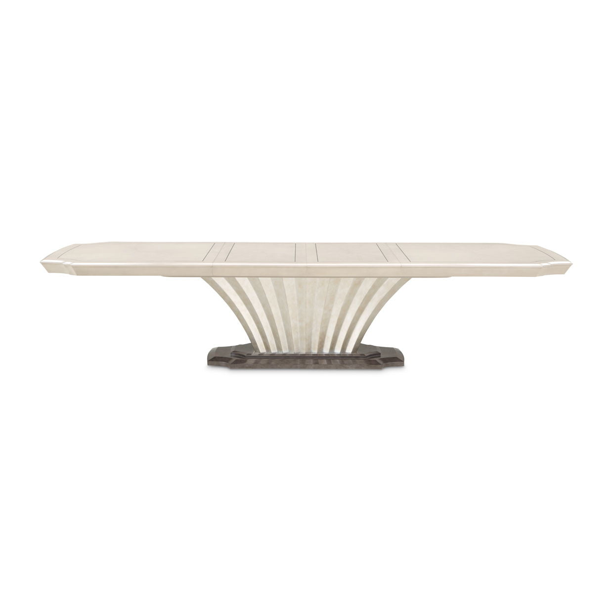 Fantosini - Pedestal Dining Table - Silver Mist - Best Buy Furniture
