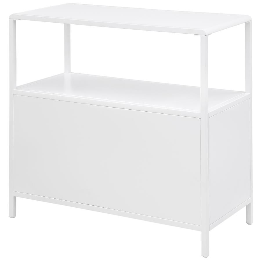 Amherst - 2-Door Radio Weave Cane Metal Accent Cabinet - Best Buy Furniture