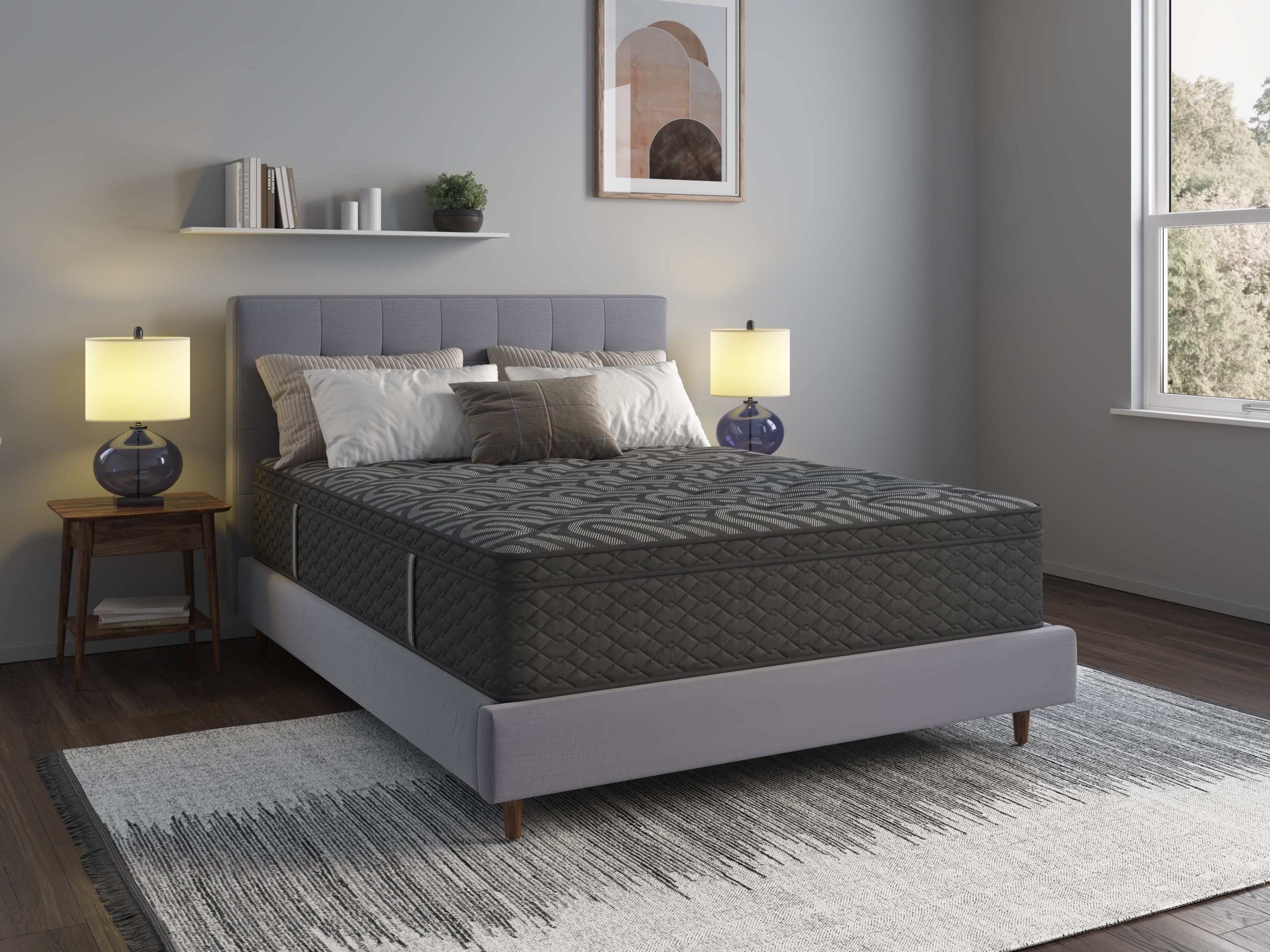 The Restonic Luxury Euro Top Mattress Ensemble