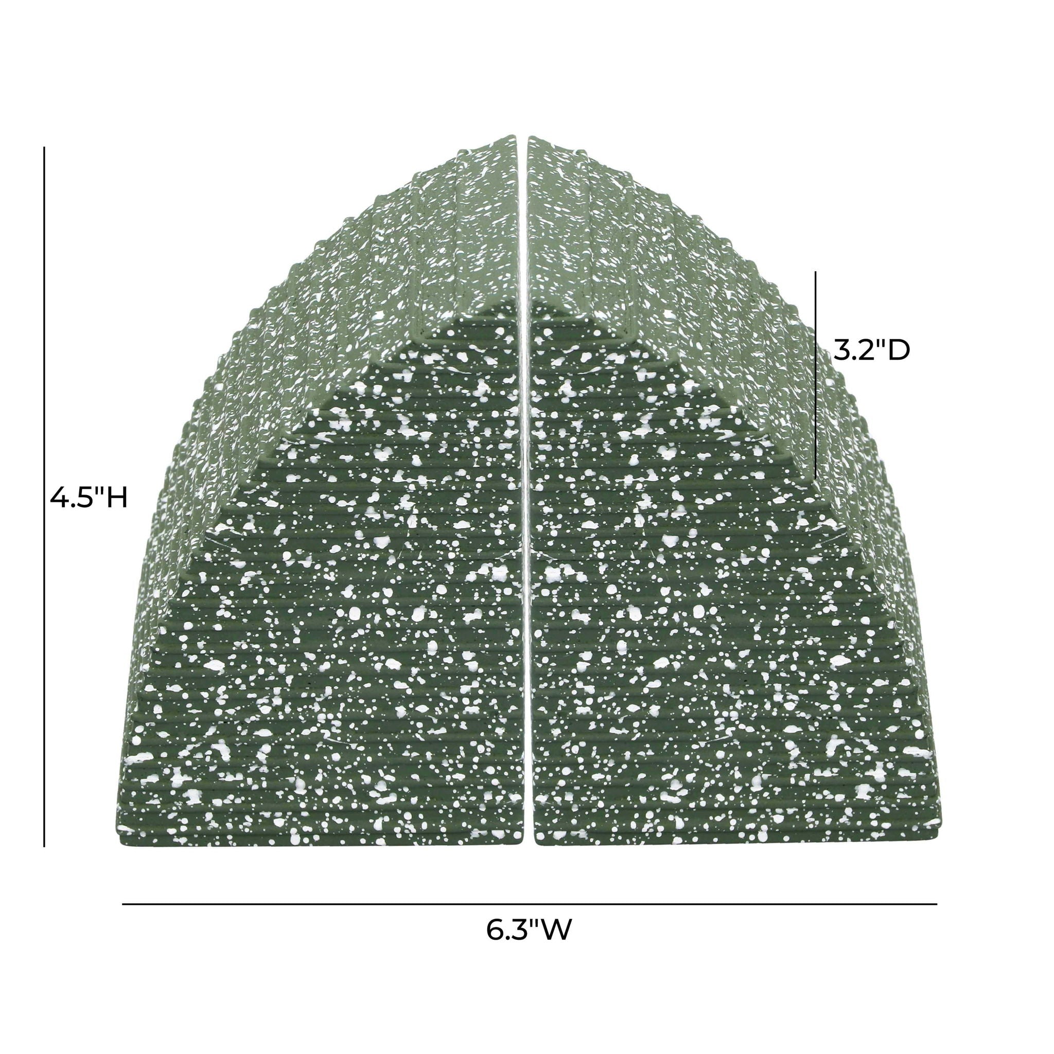 Gabby - Arc Bookends - Green