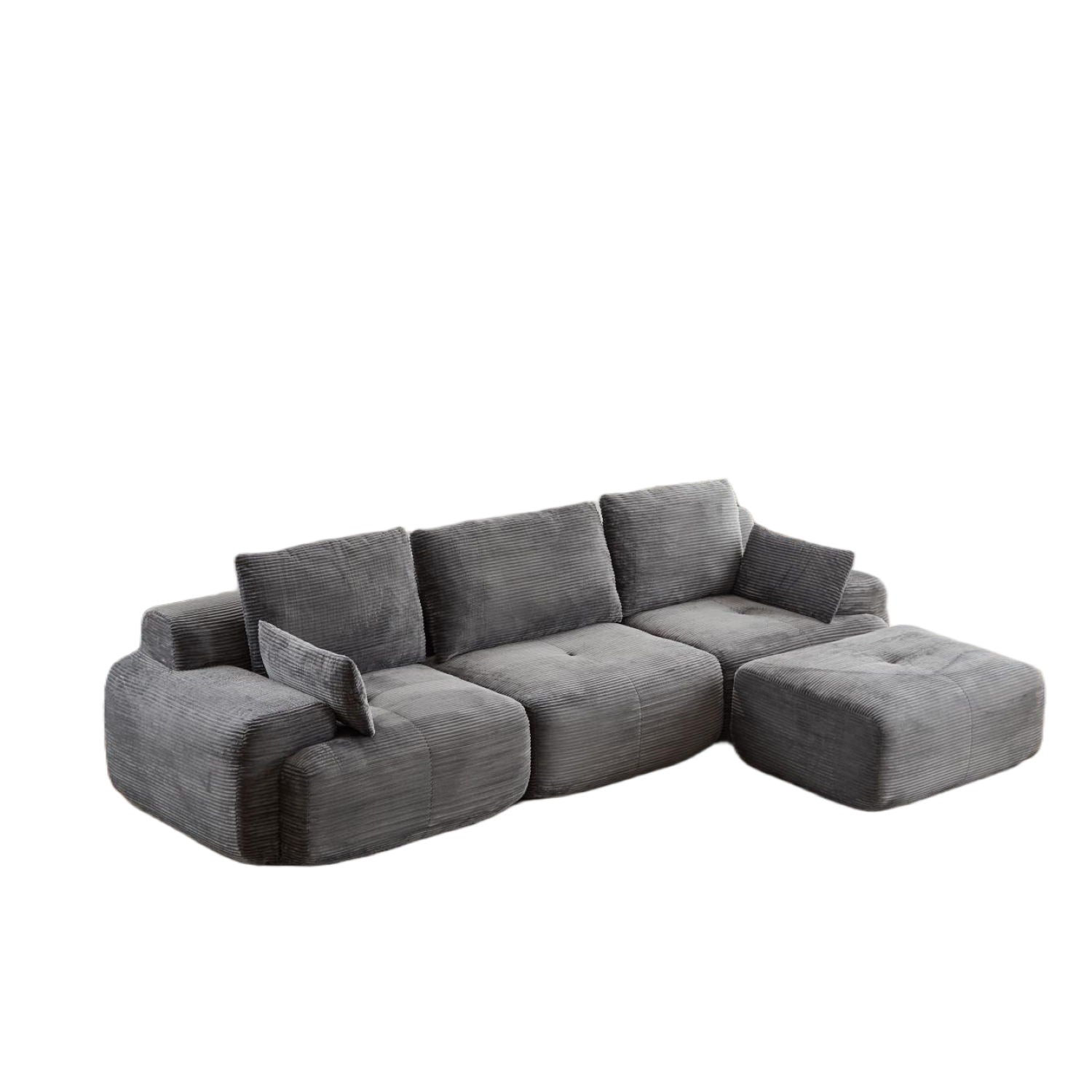 Compressed Sofa, Large Sectional Couches For Living Room - Gray