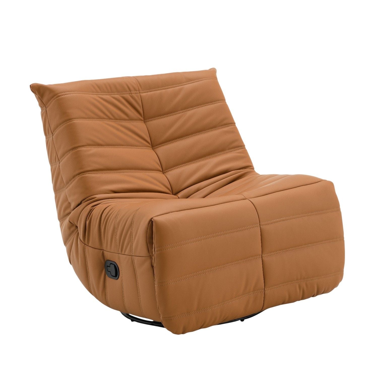 Glider Recliner With Swivel - Orange