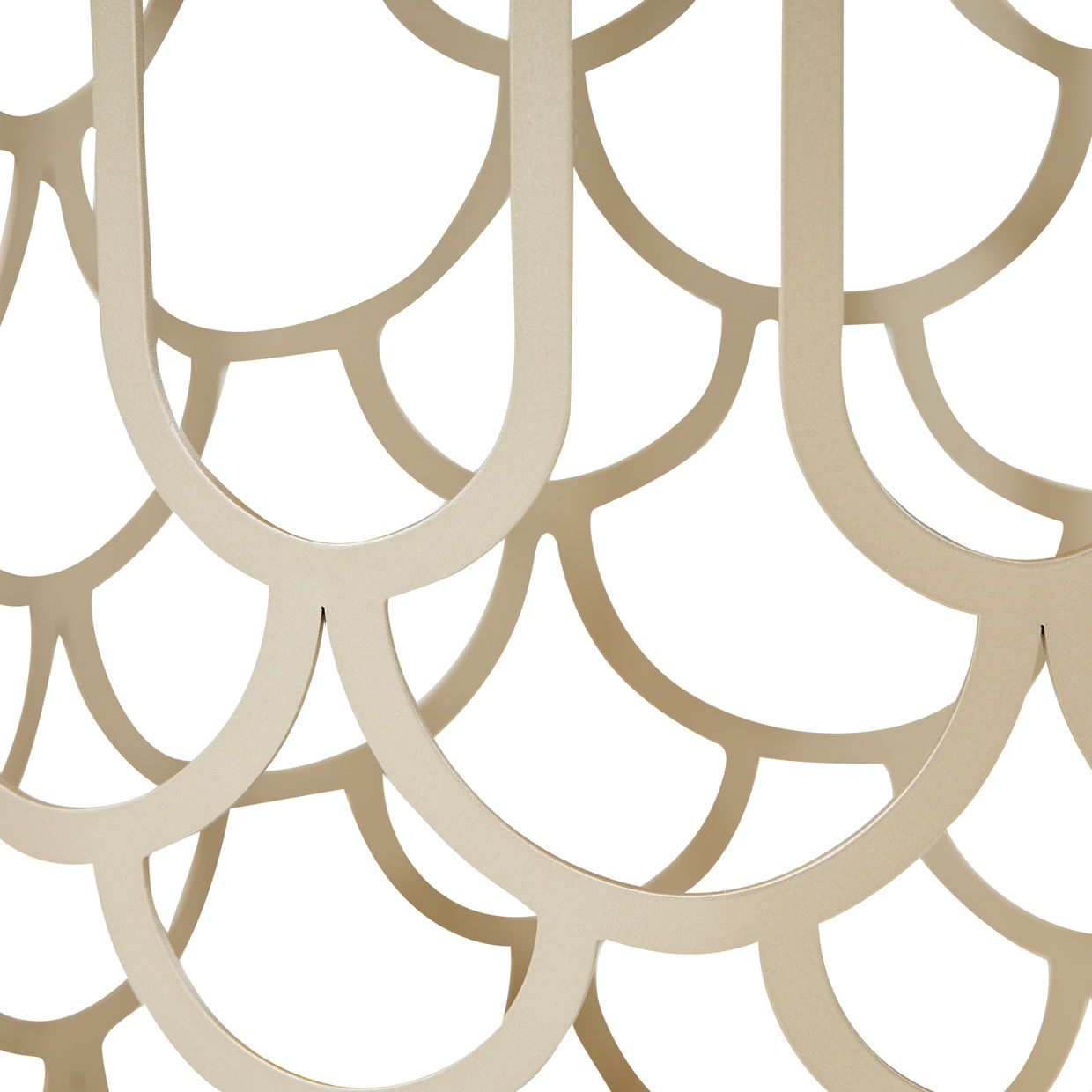 La Marisia - Marble Chairside Table - Creamy Pearl / Champagne