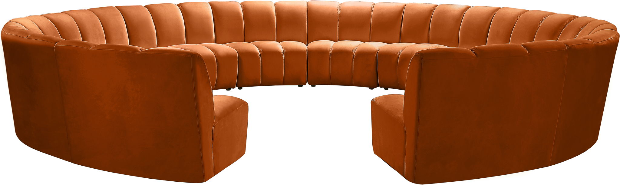 Infinity - 12 Piece Velvet Modular Sectional