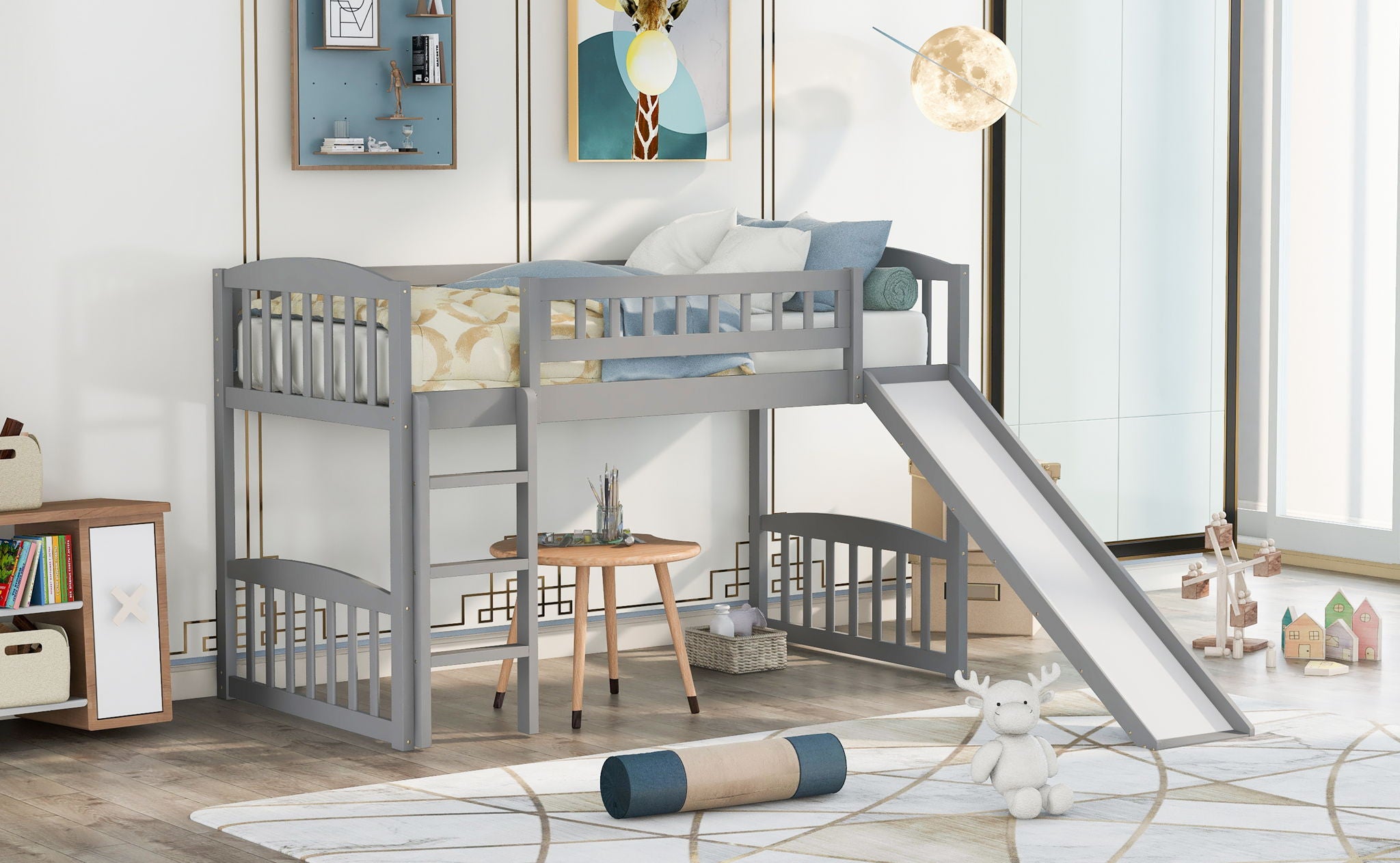 Loft Bed With Slide And Ladder