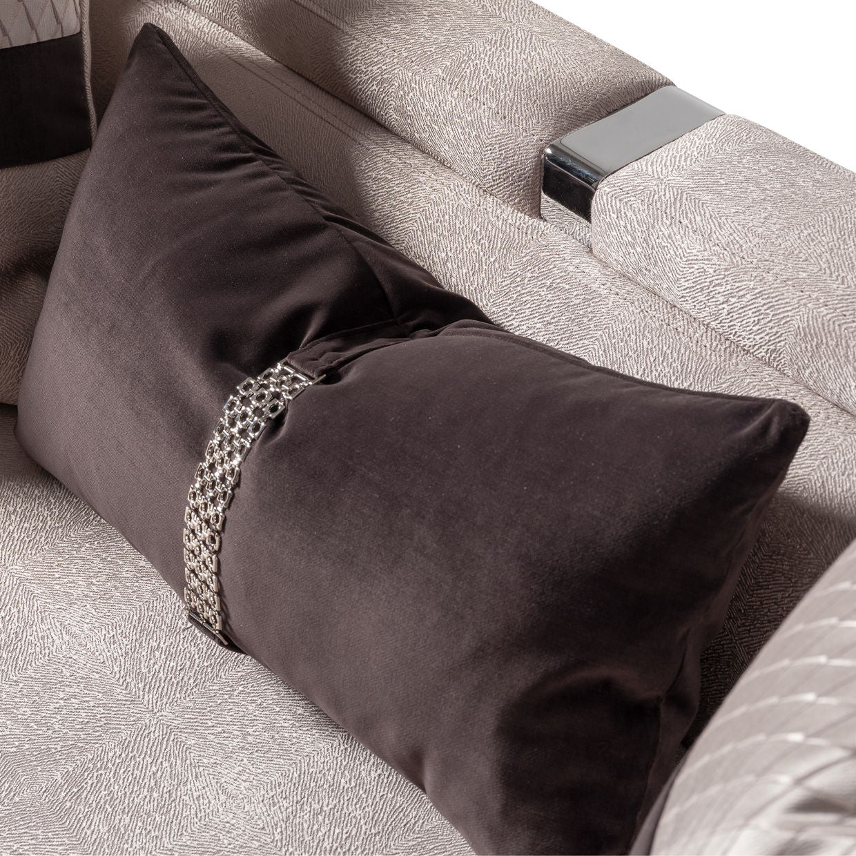 Carmela - Sofa - Zinc/Silver
