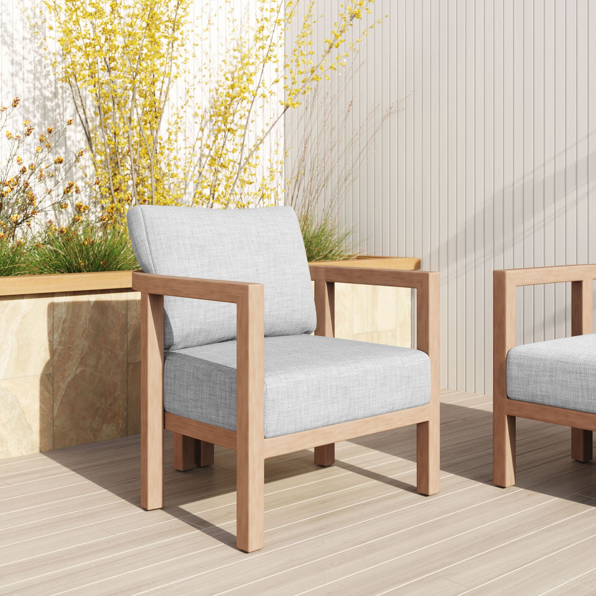 Leto - Outdoor Armchair - Gray