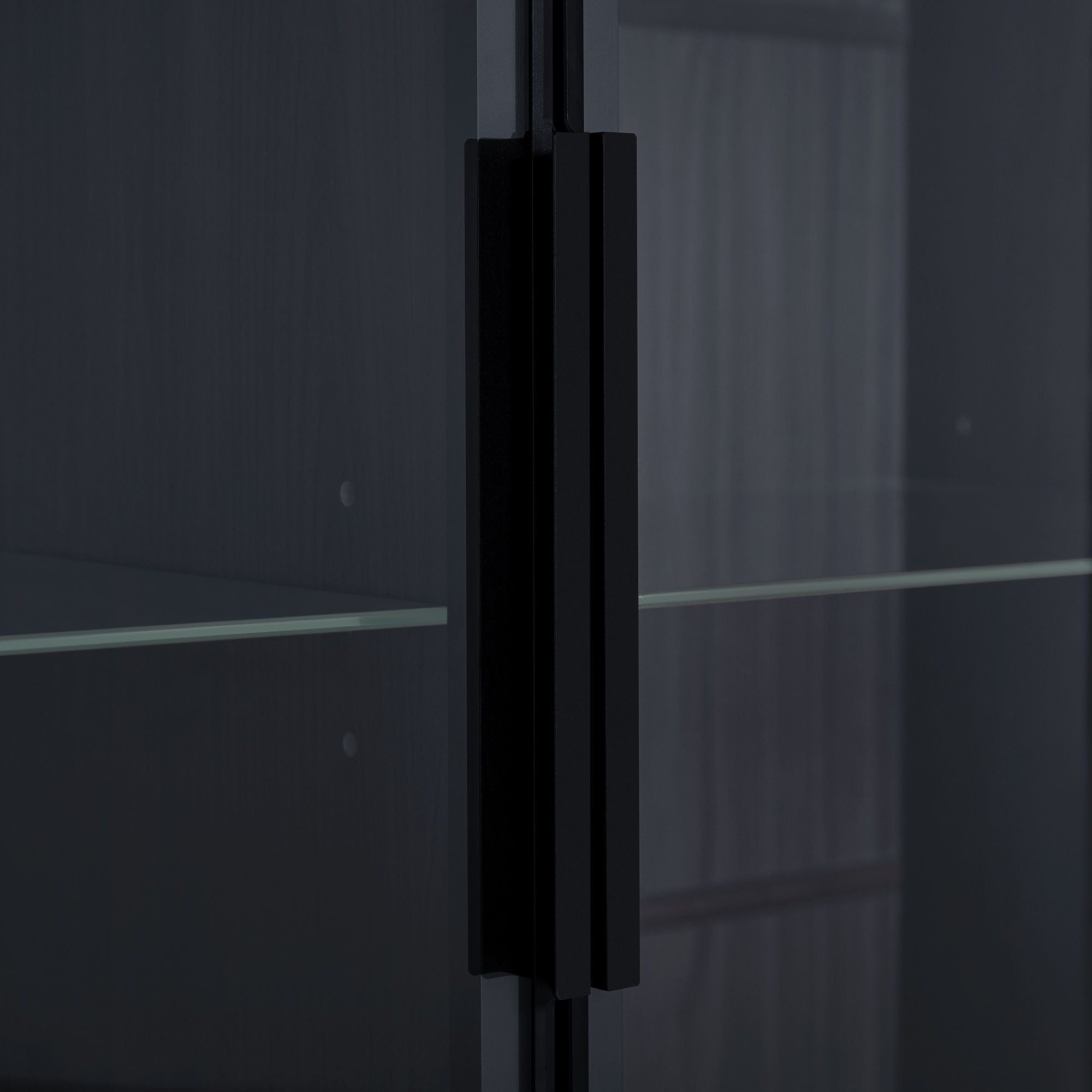 Modern Minimalist Style LED Curio Cabinet With Tempered Glass Door, Metal Legs
