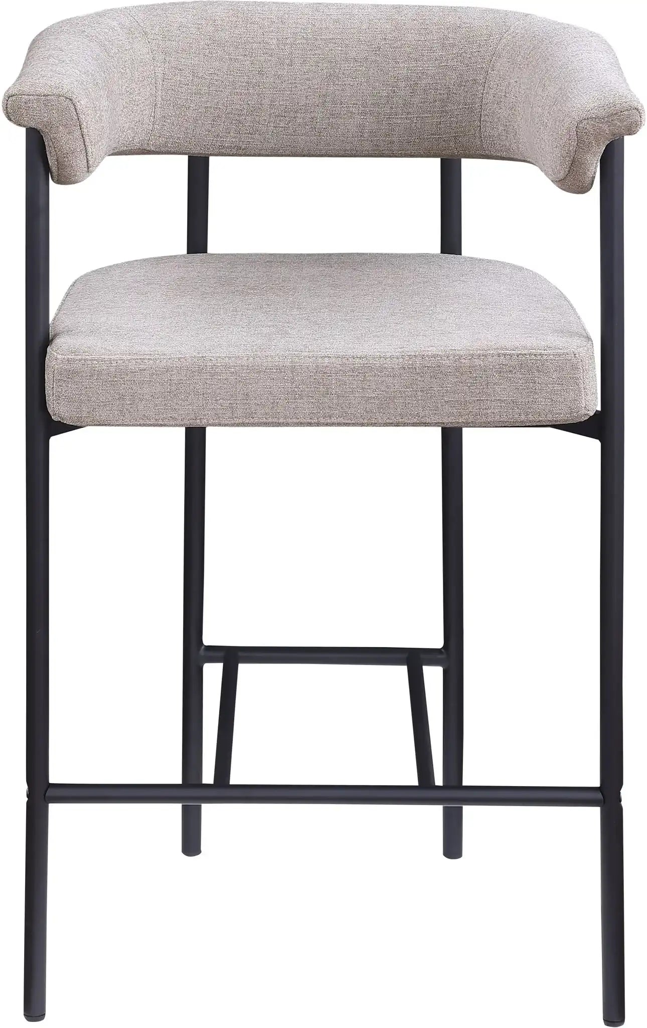 Malin - Linen Counter Stool (Set of 2) - Taupe