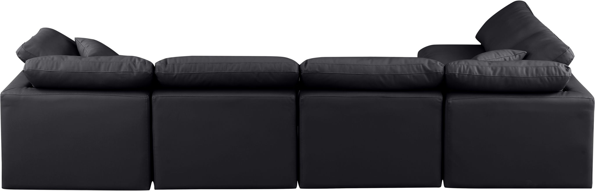 Indulge - Faux Leather 5 Piece Modular Sectional