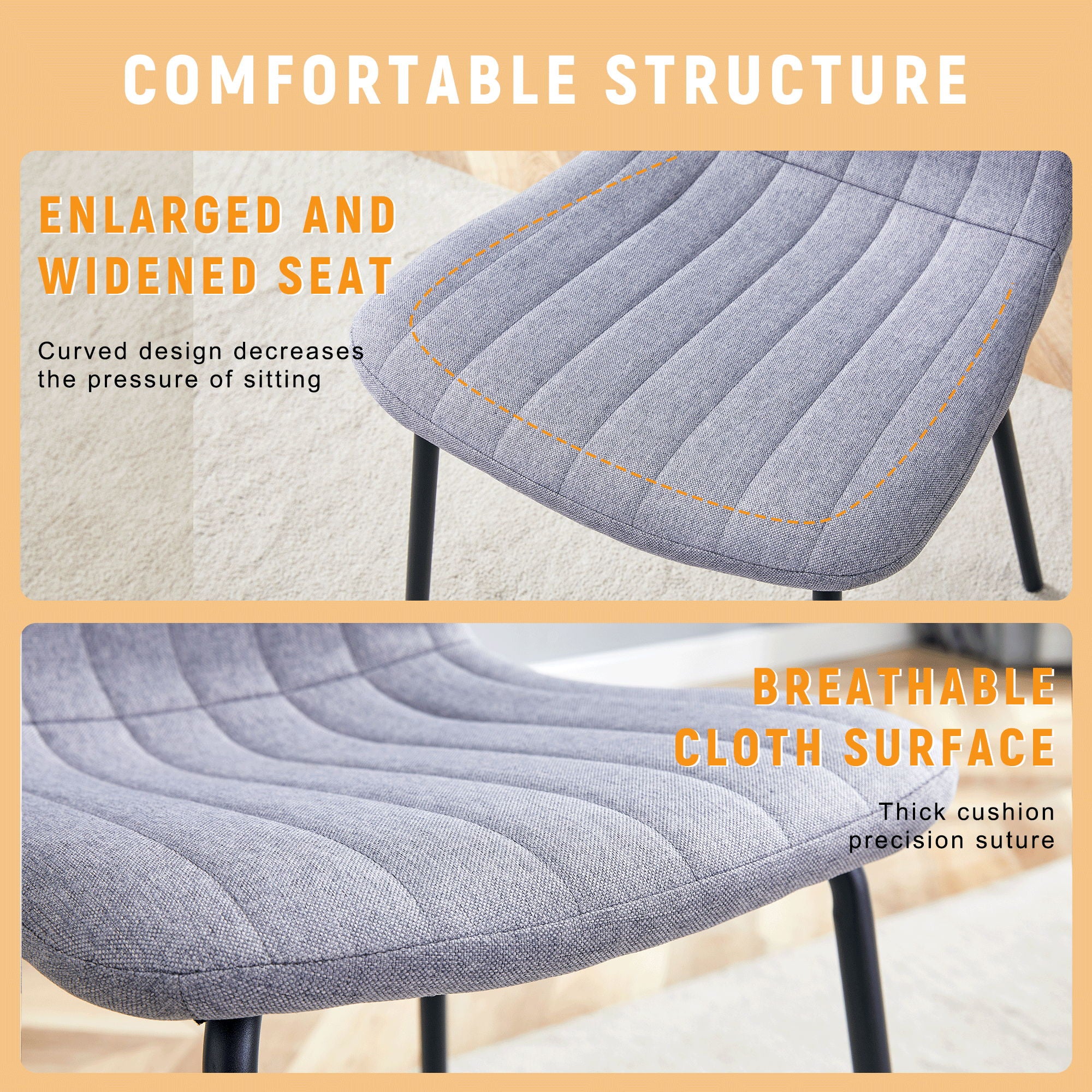 Luxury Minimalist Dining Chairs (Set of 4)