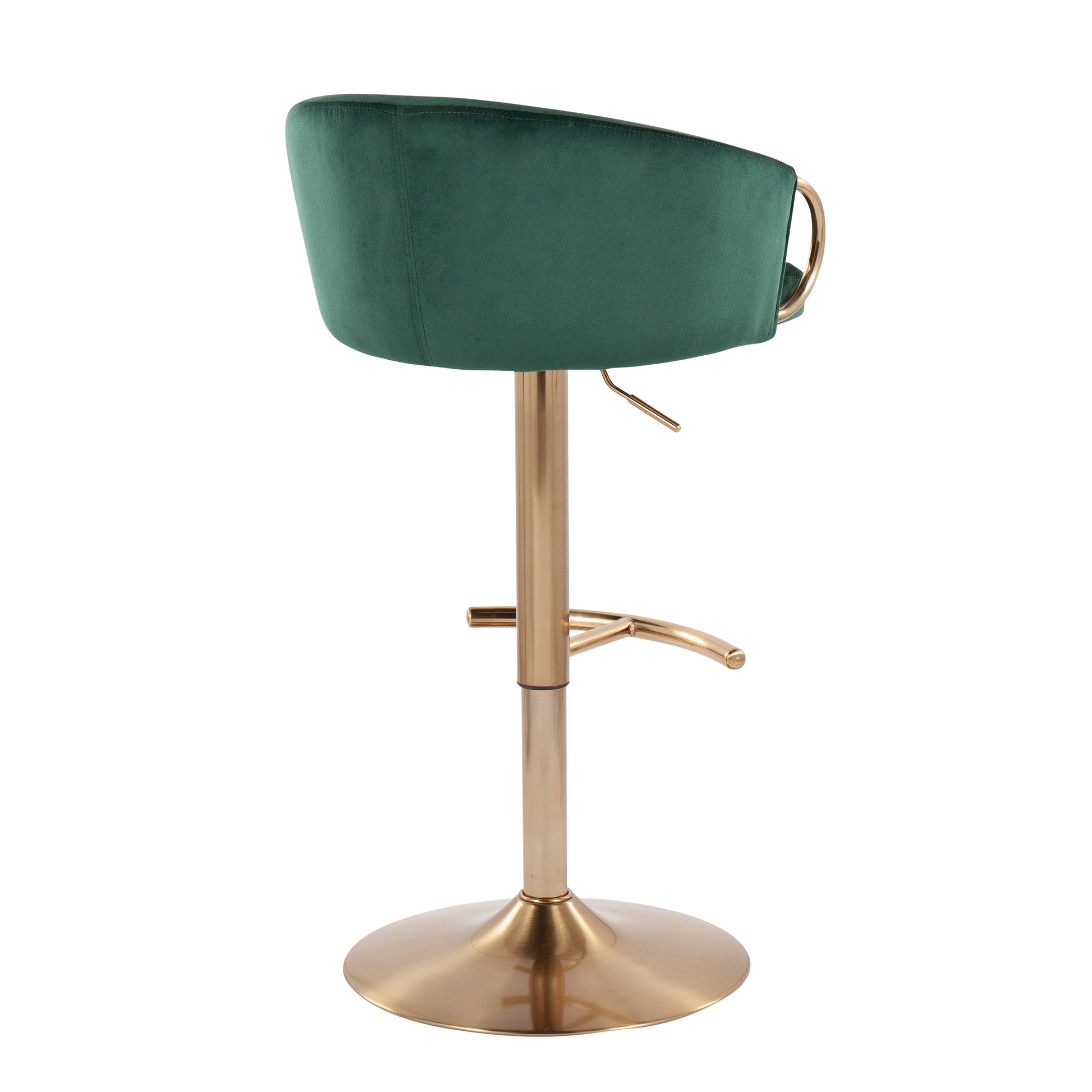 Claire - Contemporary / Glam Adjustable Bar Stool (Set of 2) - Best Buy Furniture