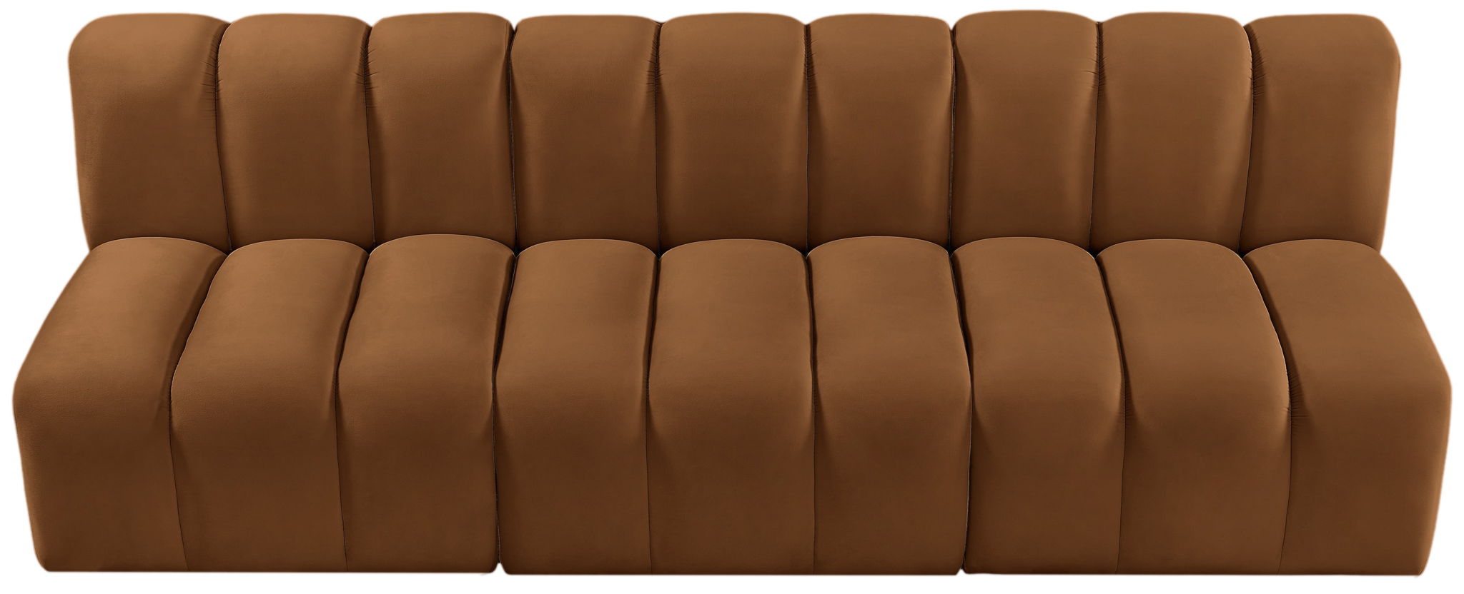 Arc - Velvet 3 Piece Modular Straight Sofa
