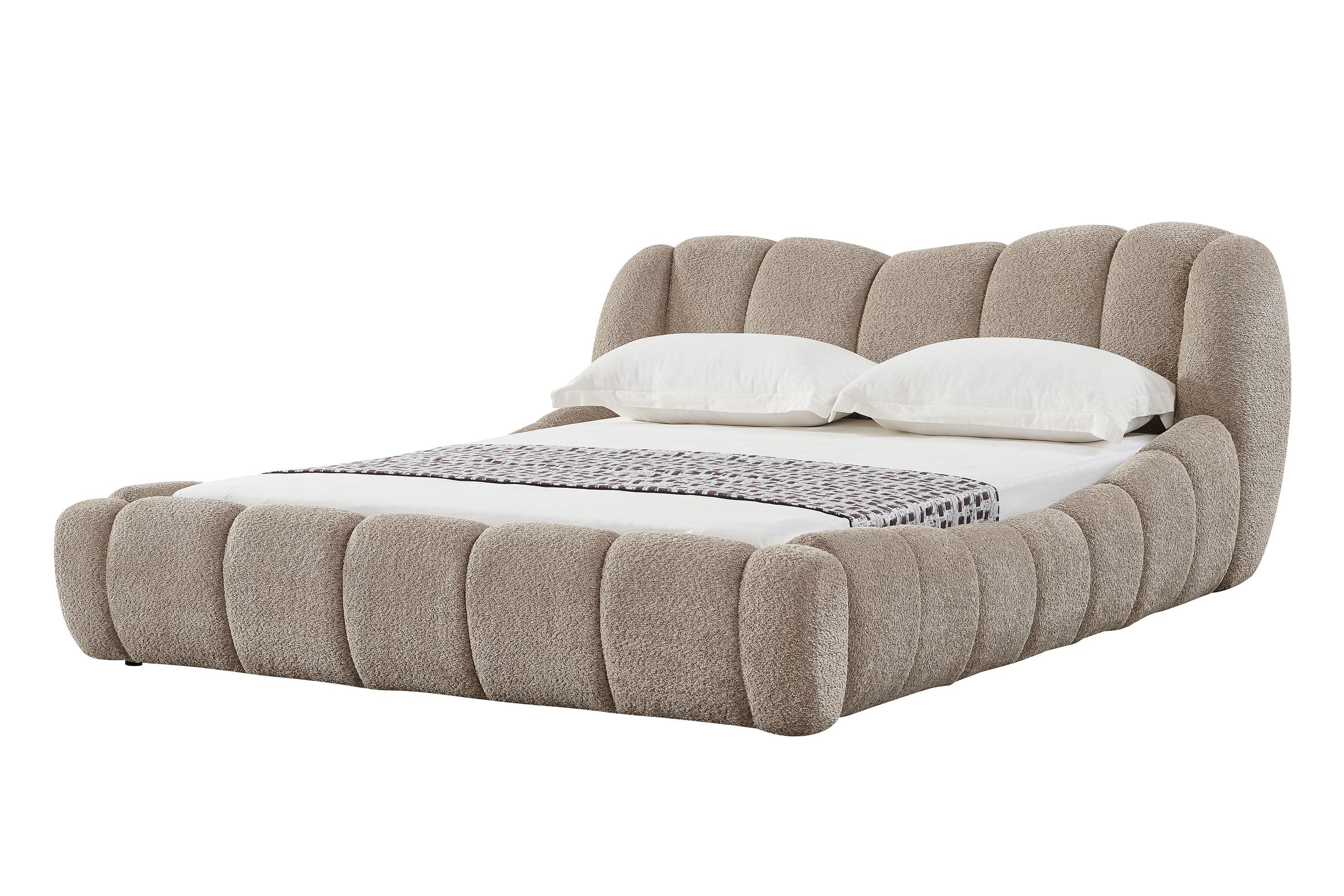 Modrest Janine - Modern Tan Fabric Bed King