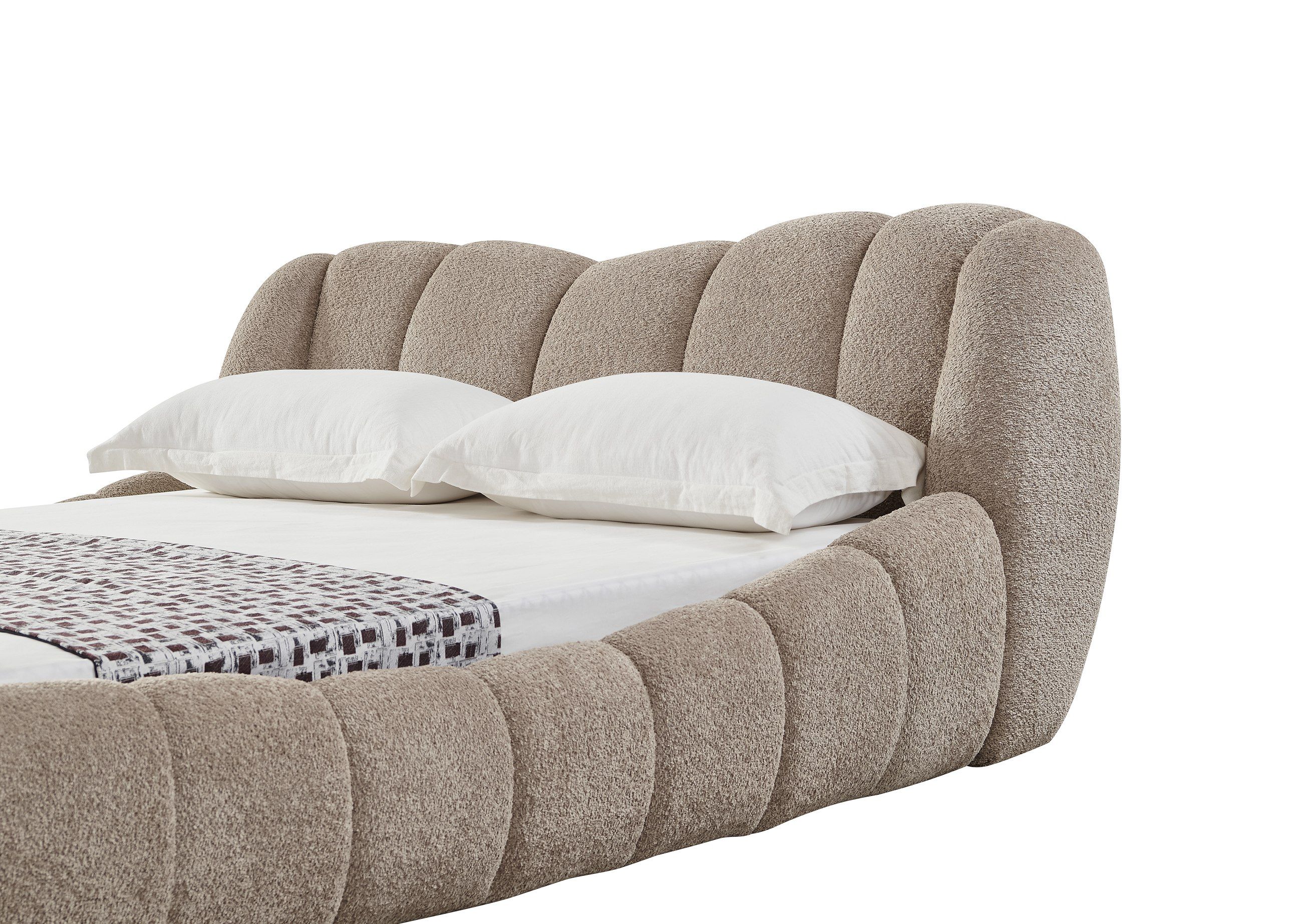 Modrest Janine - Modern Tan Fabric Bed King
