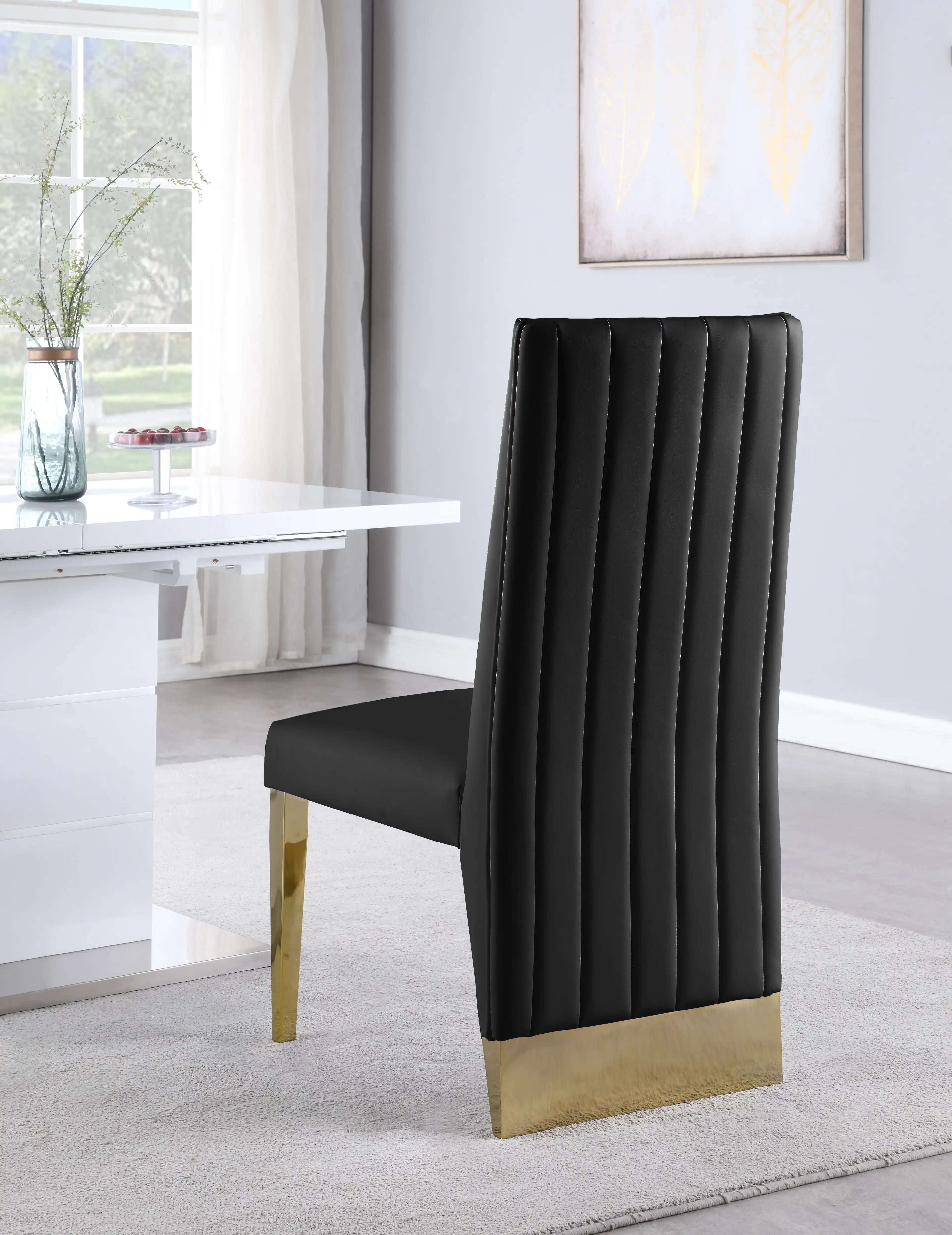 Porsha - Dining Chair (Set of 2) - Gold Base