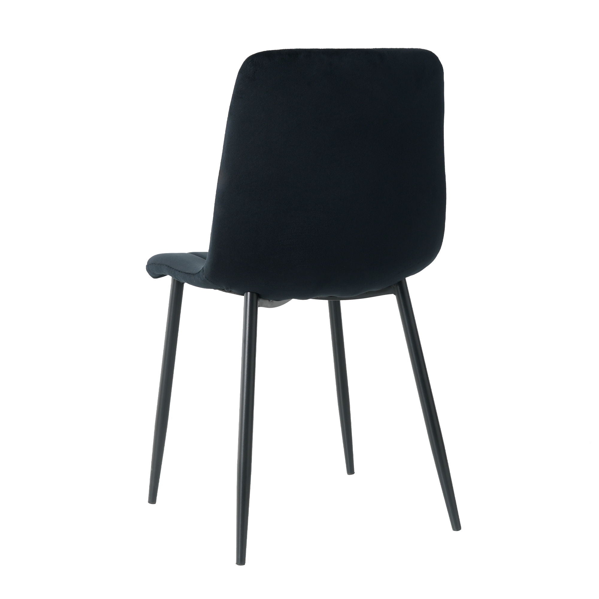 Dining Chair, Modern Kitchen Dining Chair With Cushion Back, Upholstered Side Chair With Coated Metal Legs, Family Kitchen Dining Room And Living Room