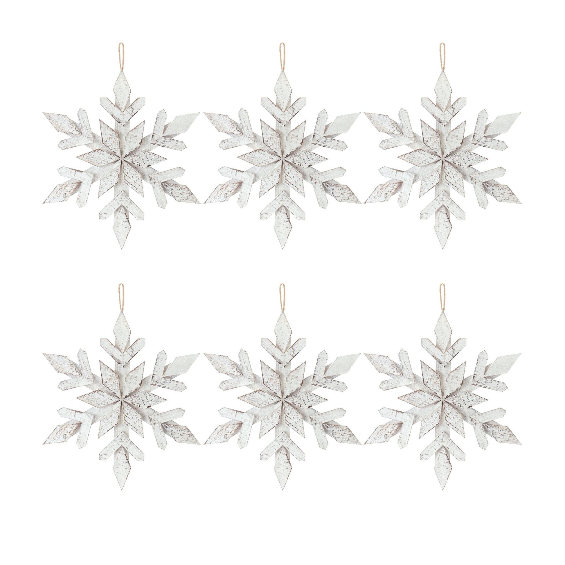 White-Washed-Wooden-Snowflake-Ornament-(Set-of-6)-Christmas-Ornaments