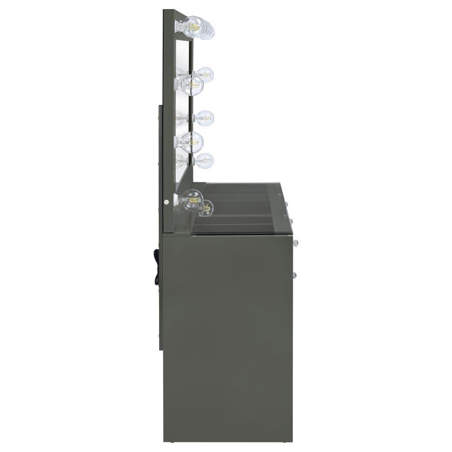 Acena - 7-Drawer Vanity Set With Lighting