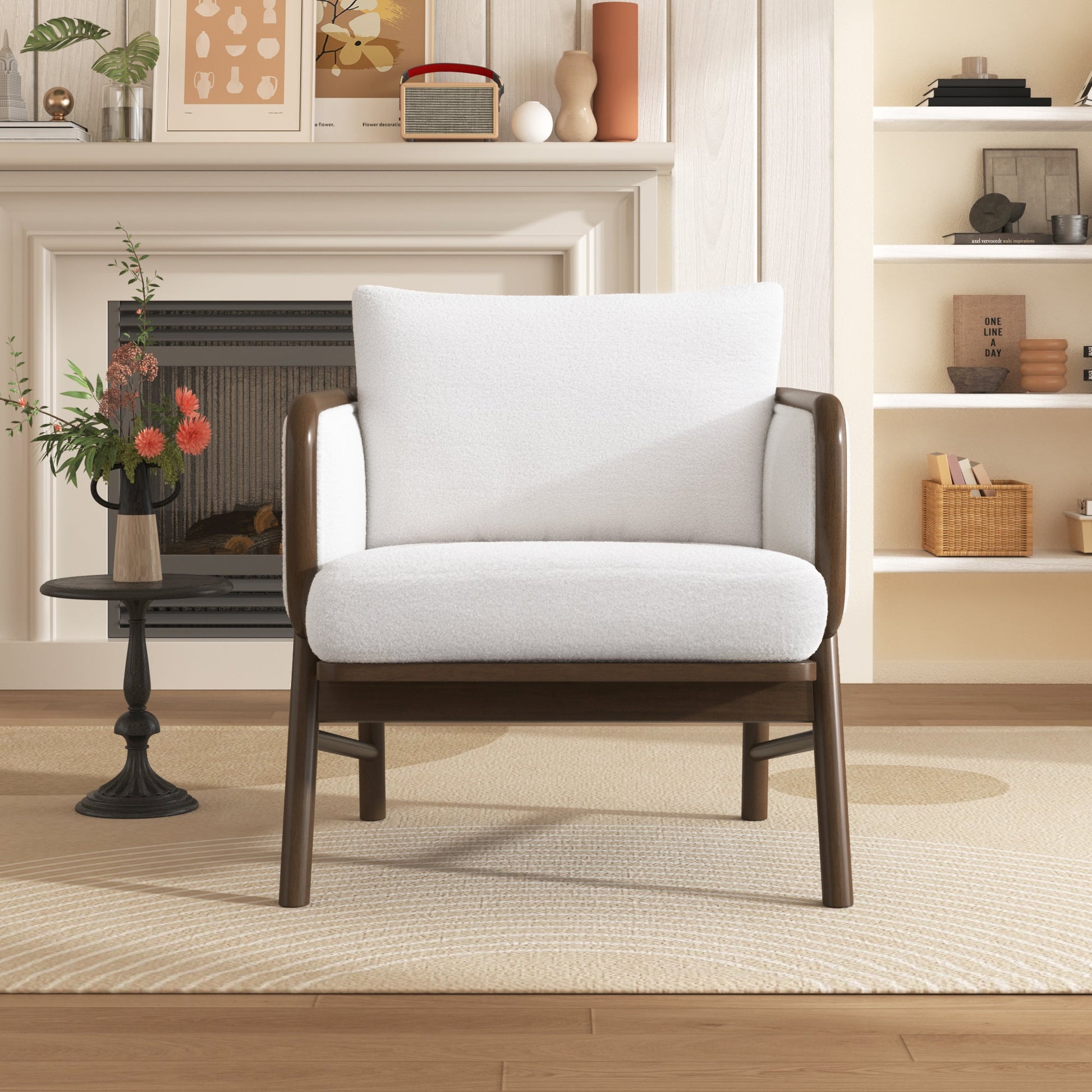 Sherpa Fabric Accent Chair - Best Buy Furniture