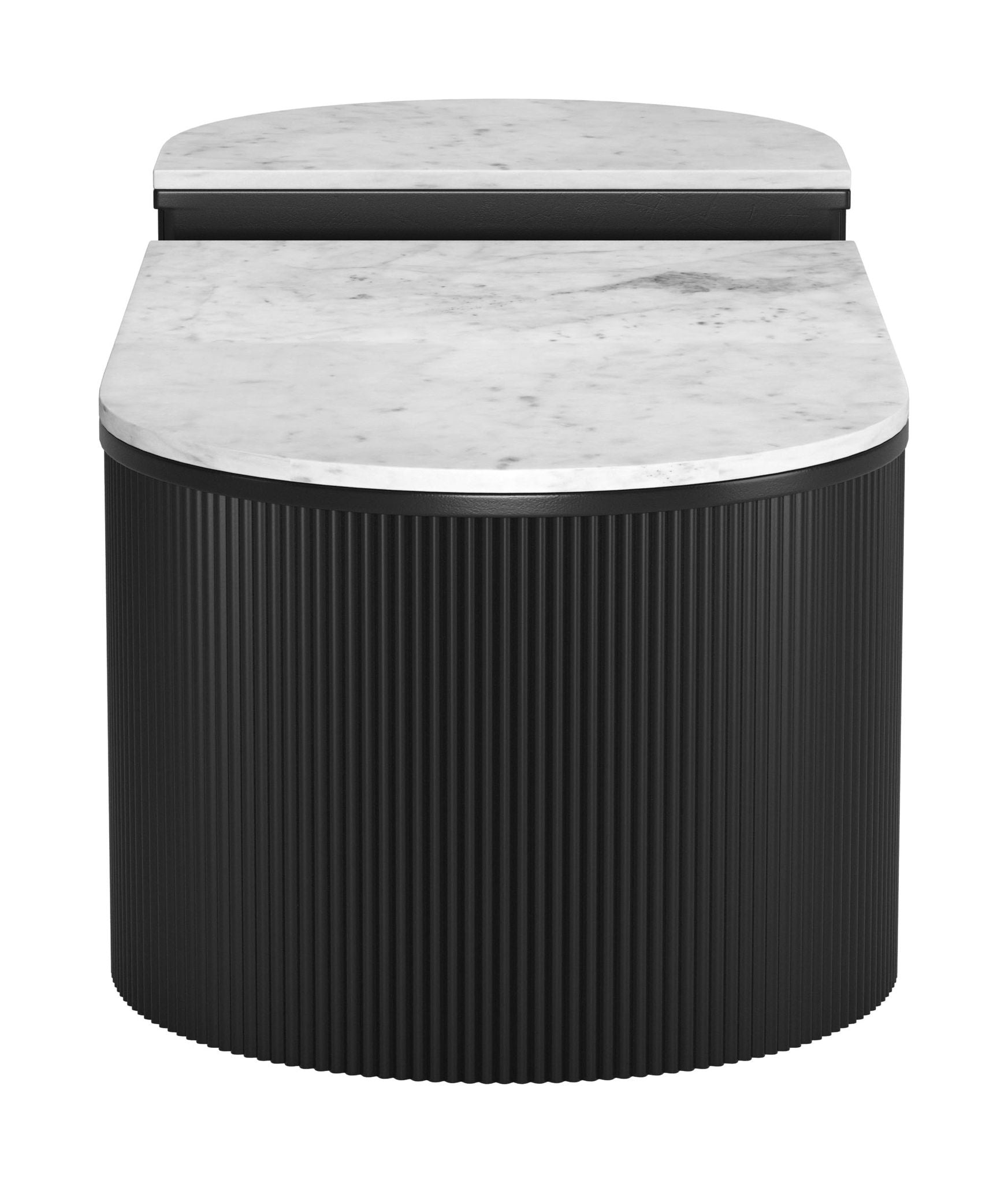 Ormara - Coffee Table Set - White / Black