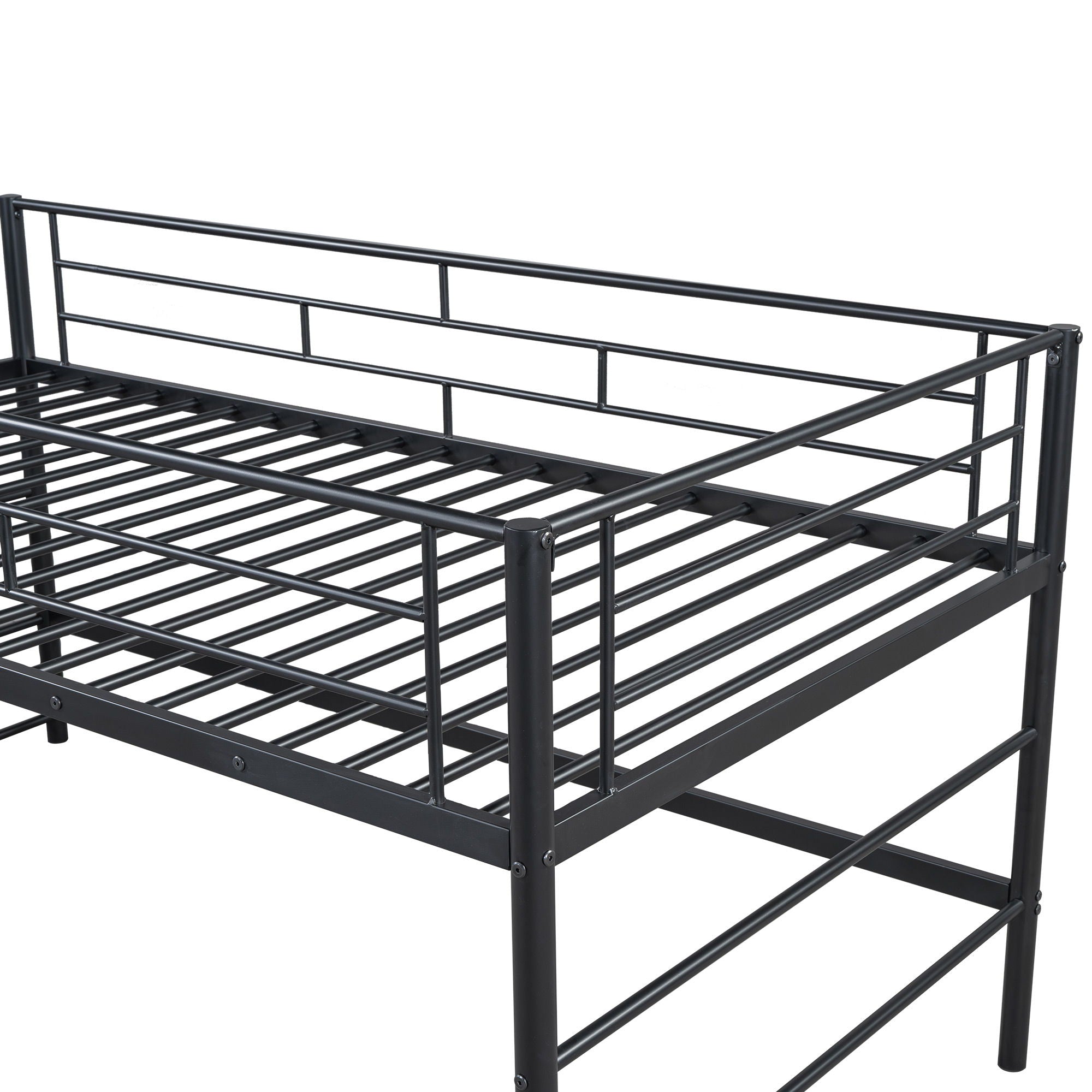 Loft Bed With Storage Stairs And Metal Frame