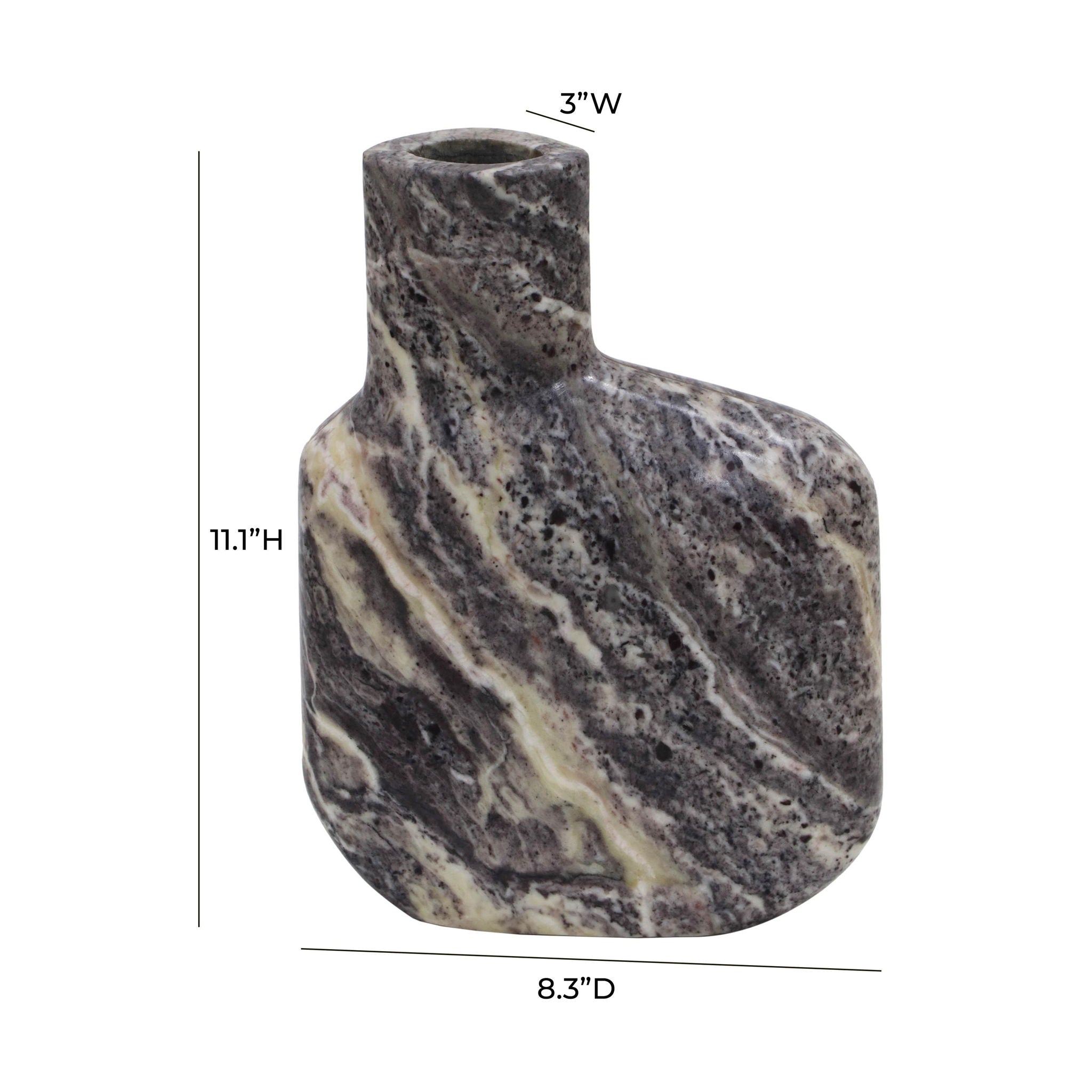 Pika - Vase Large - Gray Marble