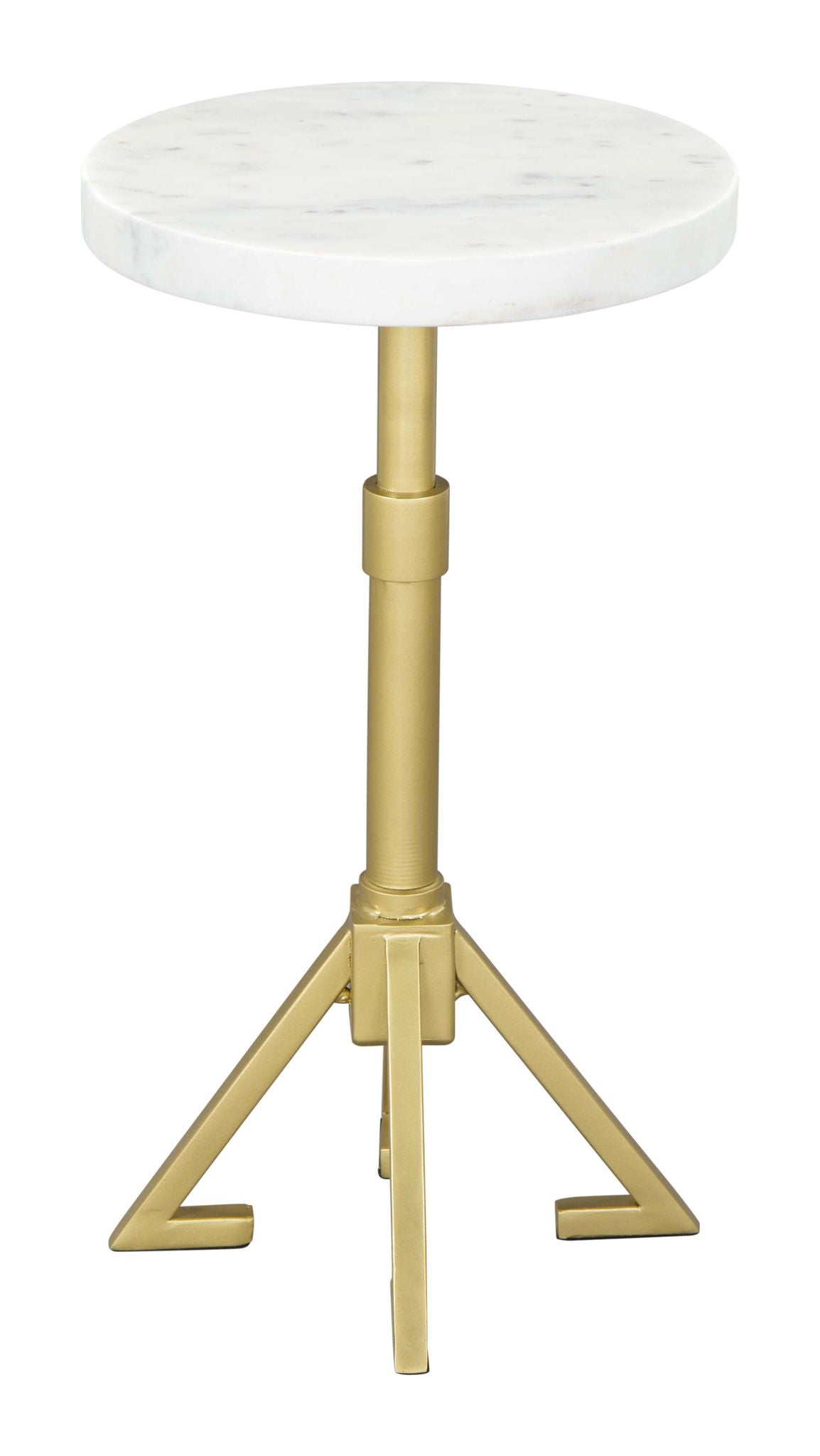 Maurice - Side Table - White / Gold