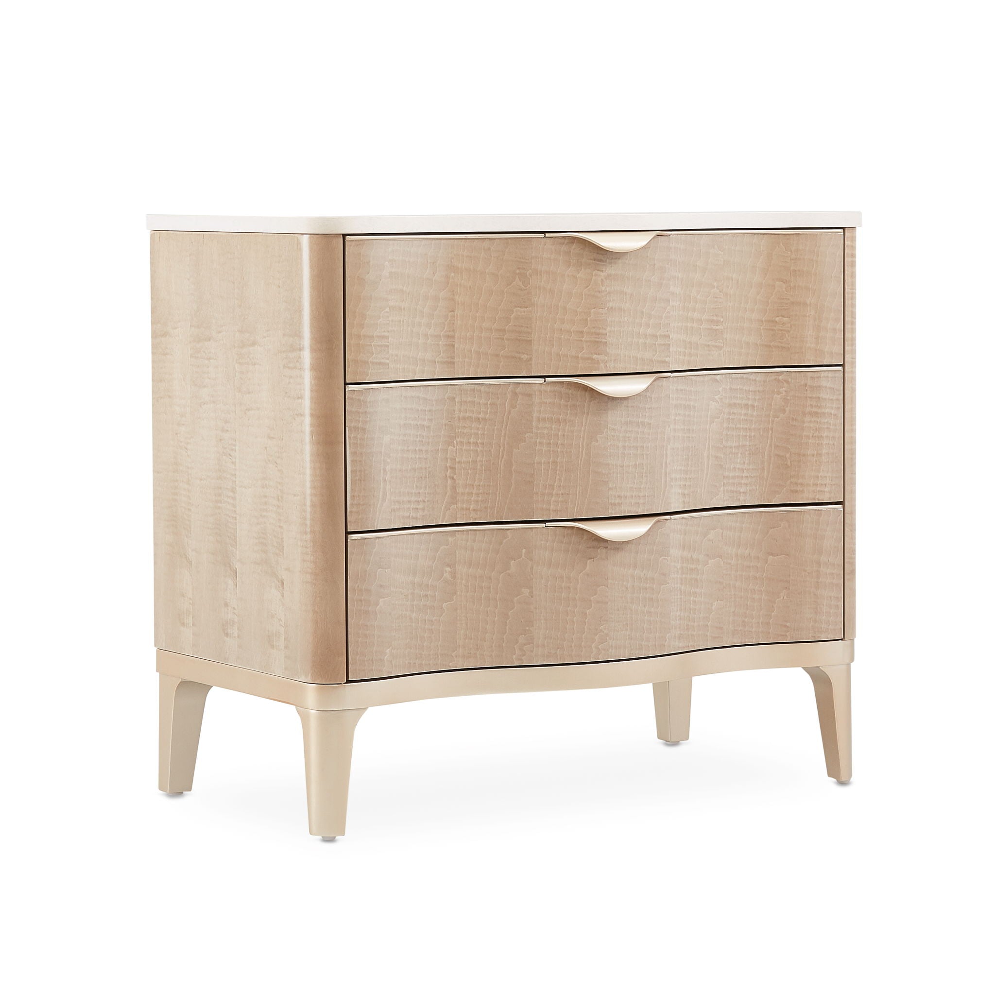 Malibu Crest - 3-Drawer Nightstand - Blush