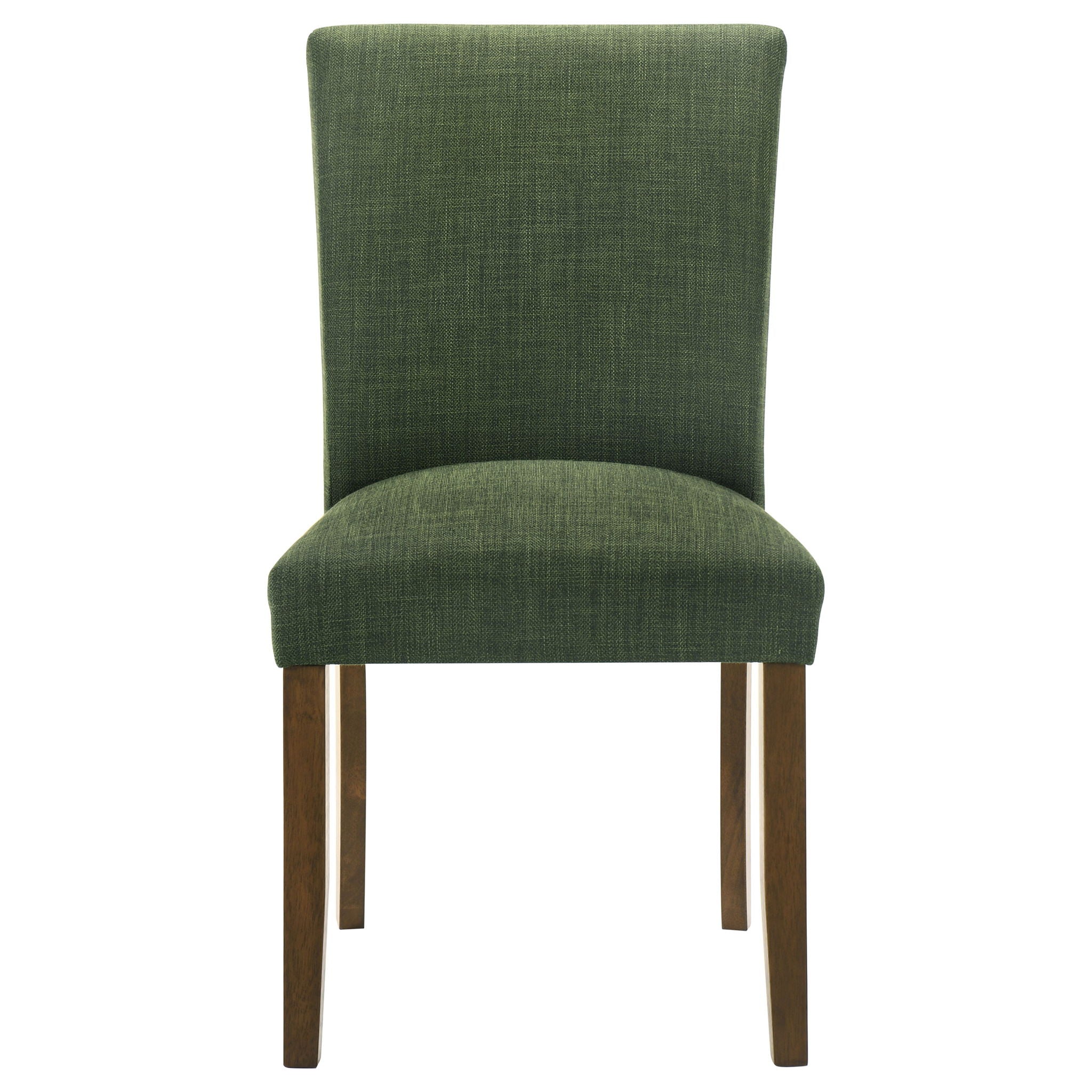 Luxe Upholstered Dining Side Chairs With Gently Curved Back (Set of 2)