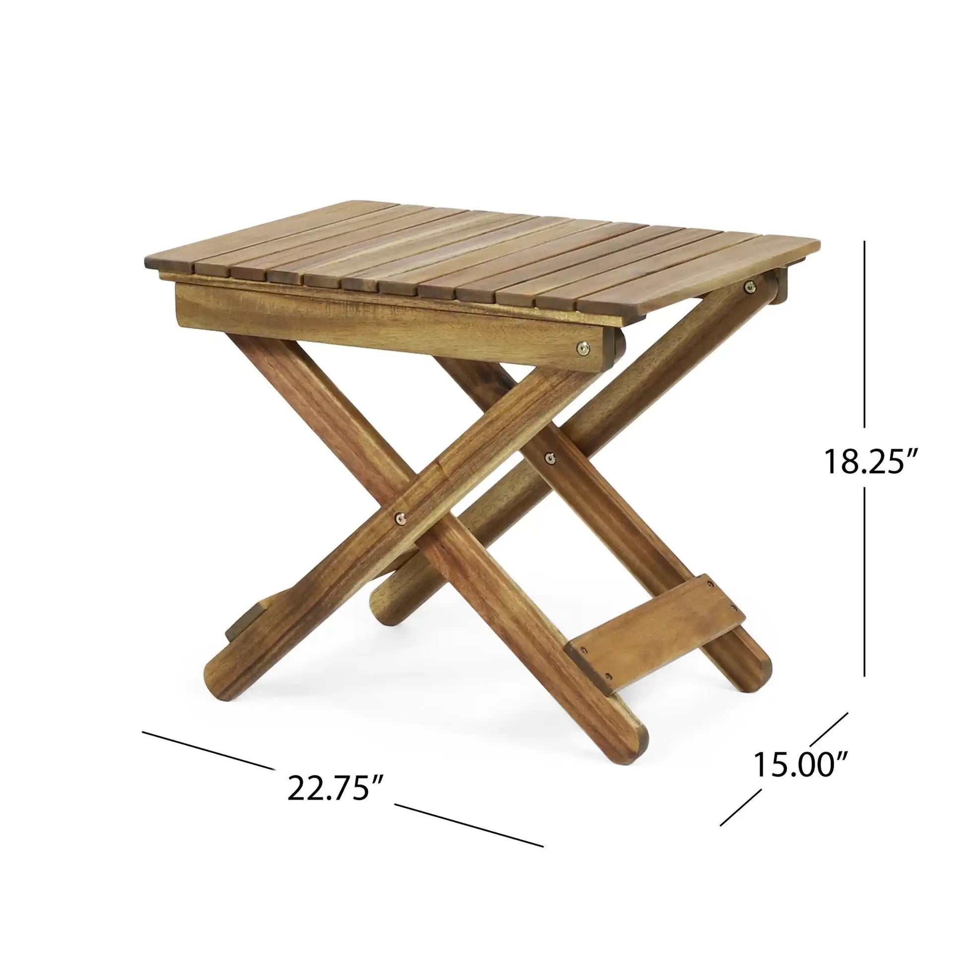 Outdoor Folding Wooden Side Table - Best Buy Furniture