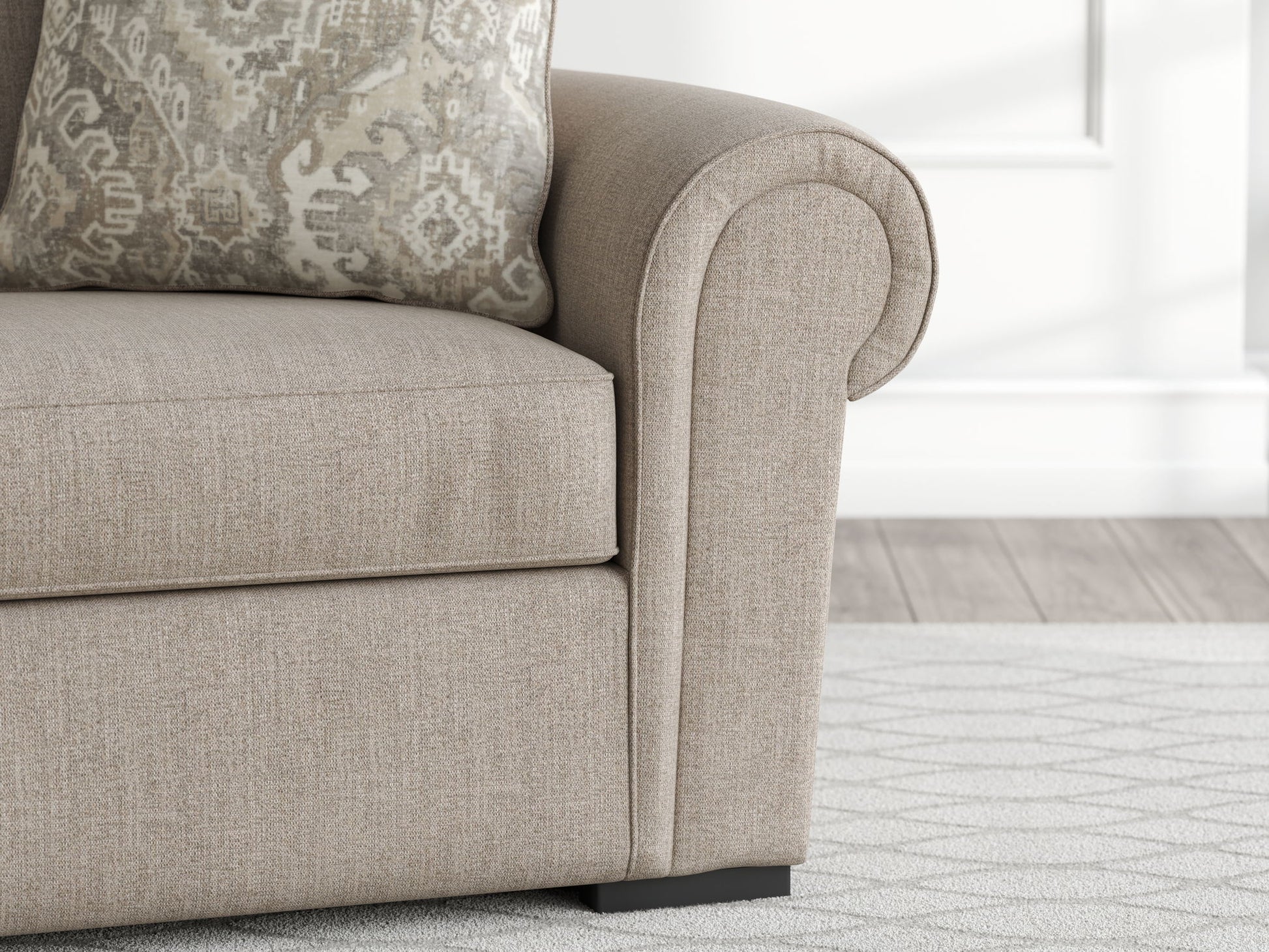 Sararose - Chair and a Half - Heather - Best Buy Furniture