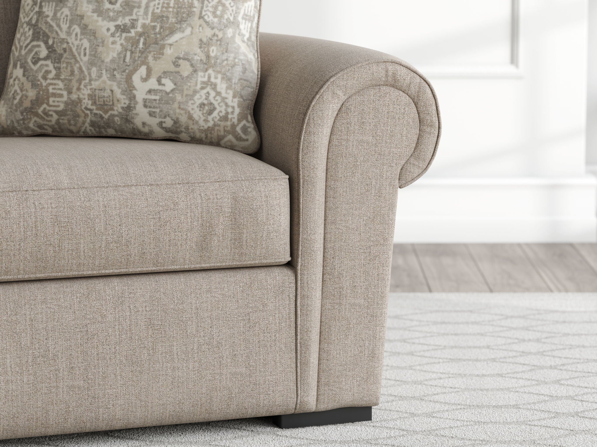 Sararose - Chair and a Half - Heather - Best Buy Furniture