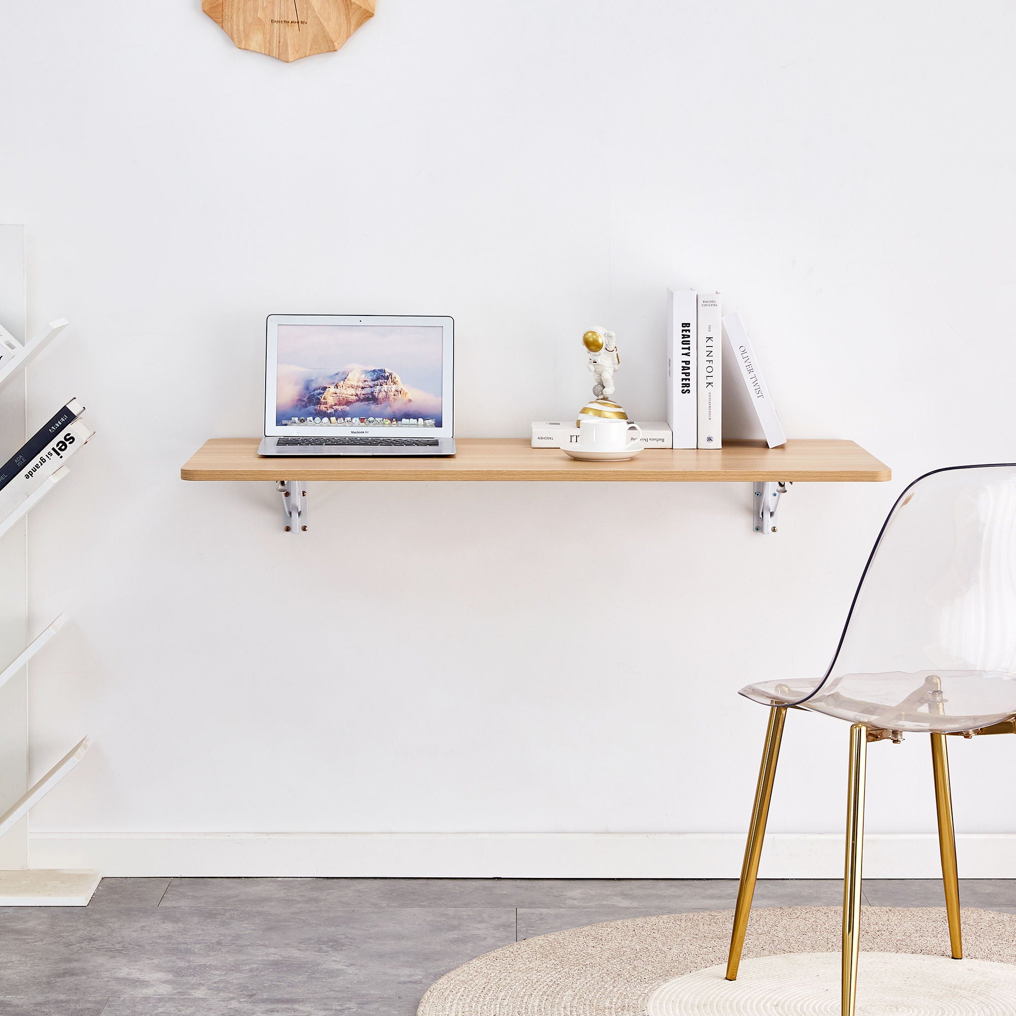 Folding Table Wall Mounted Folding Table For Small Spaces, Fold Down Desk, Workbench