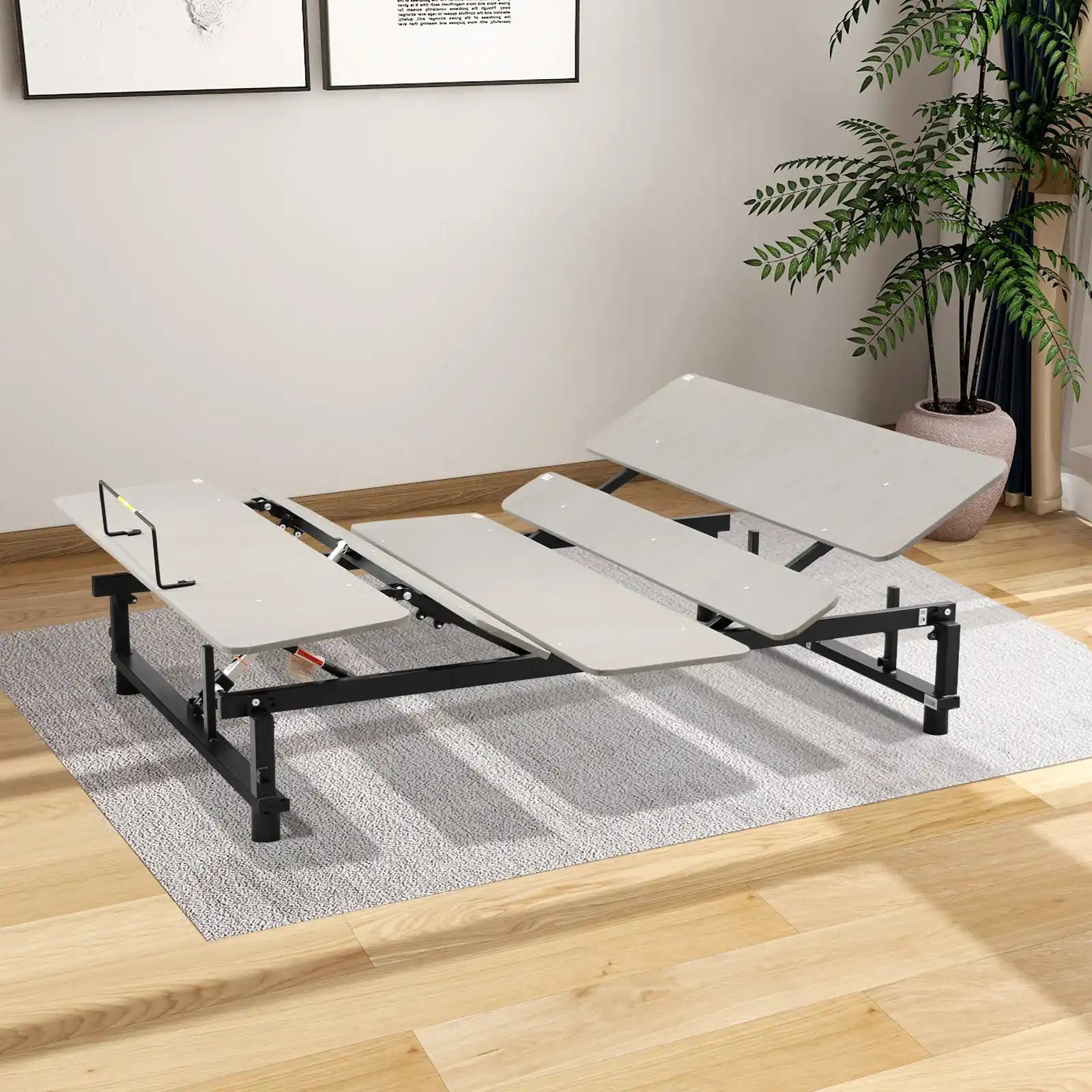 Queen Size Electric Adjustable Bed Base, Grey