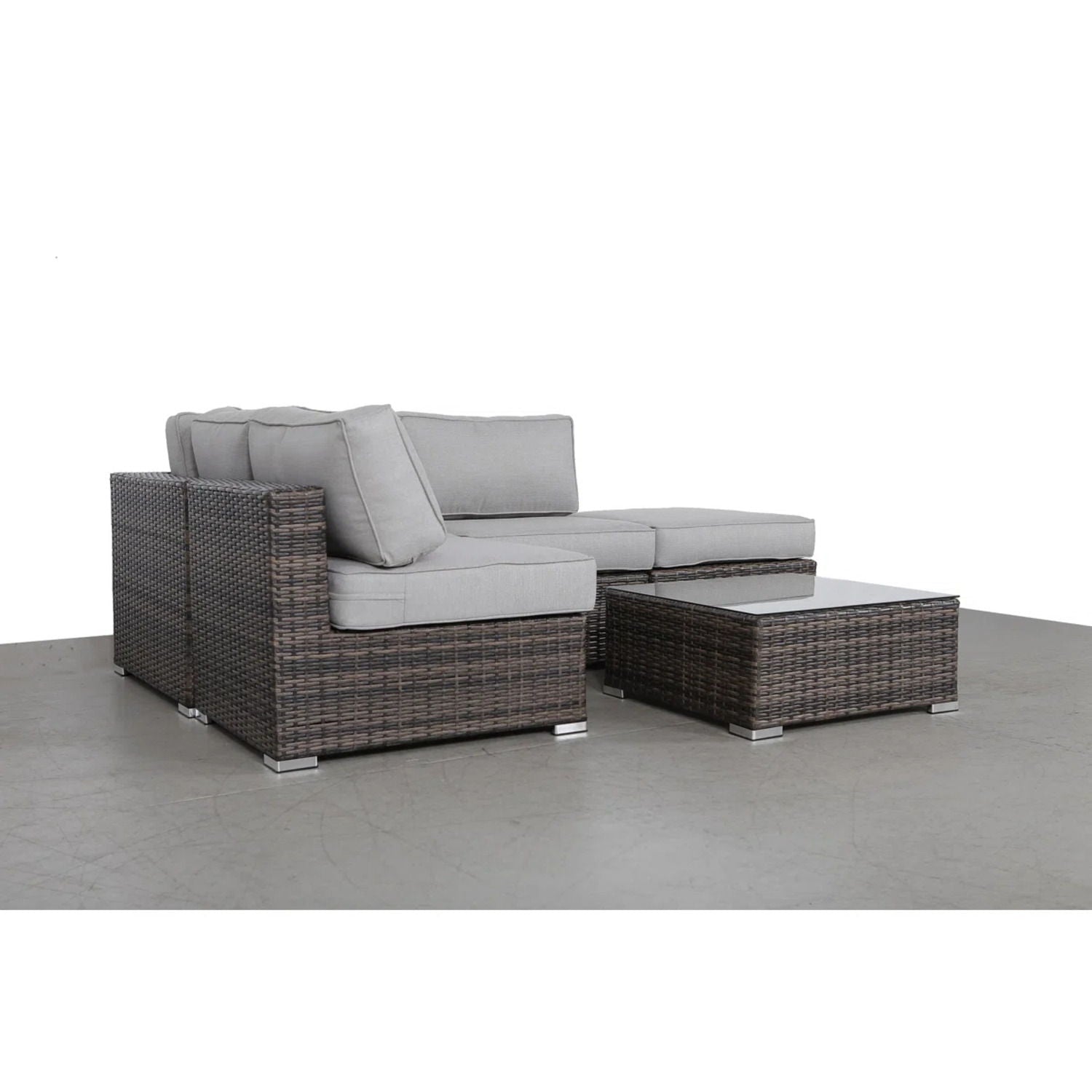 Seating Set With Cushions Handcrafted Wicker Design - Best Buy Furniture